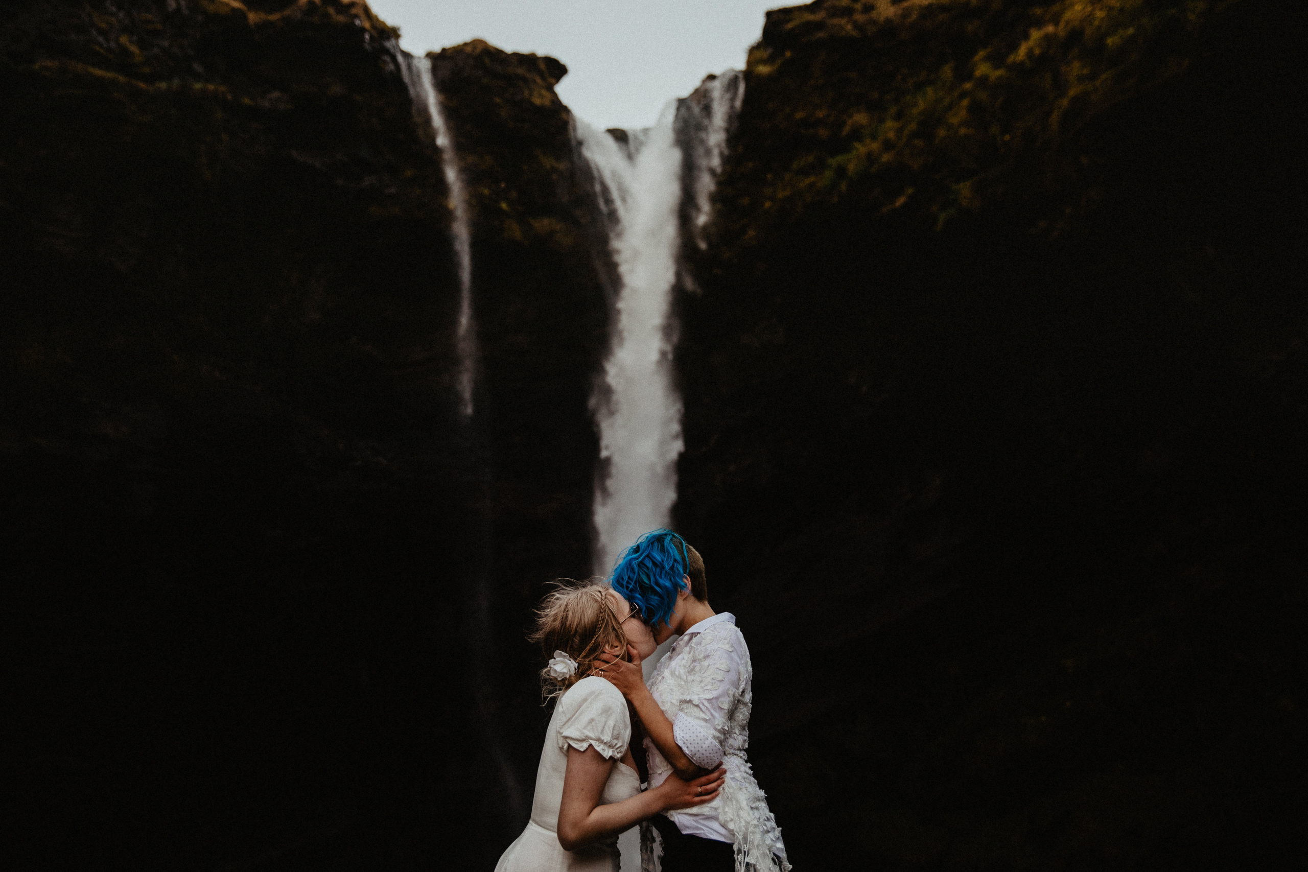 LGBT elopement in Iceland. Iceland elopement photographer & videographer