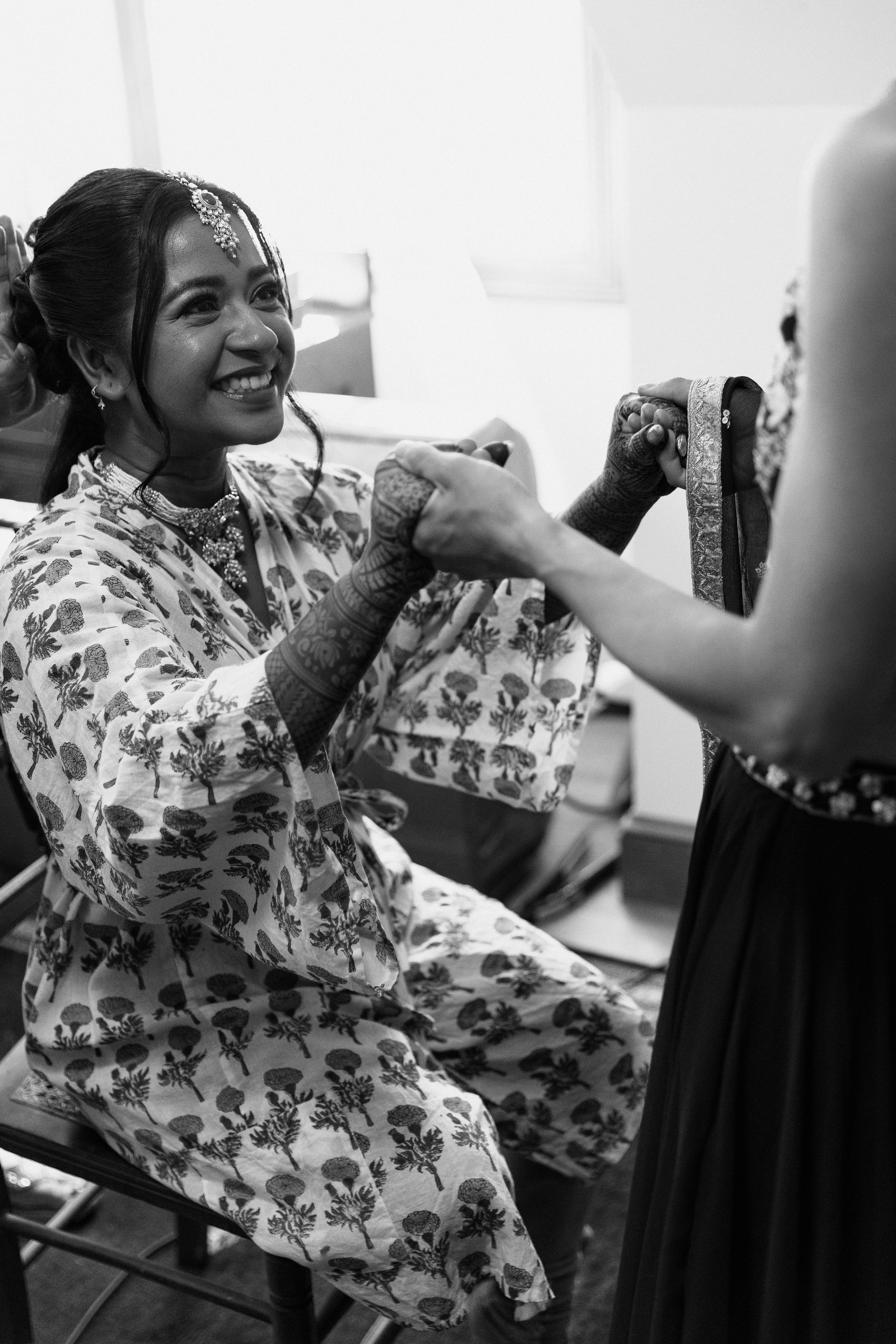 Two-Bride Multicultural Wedding in New Hampshire | Haldi & Nikah