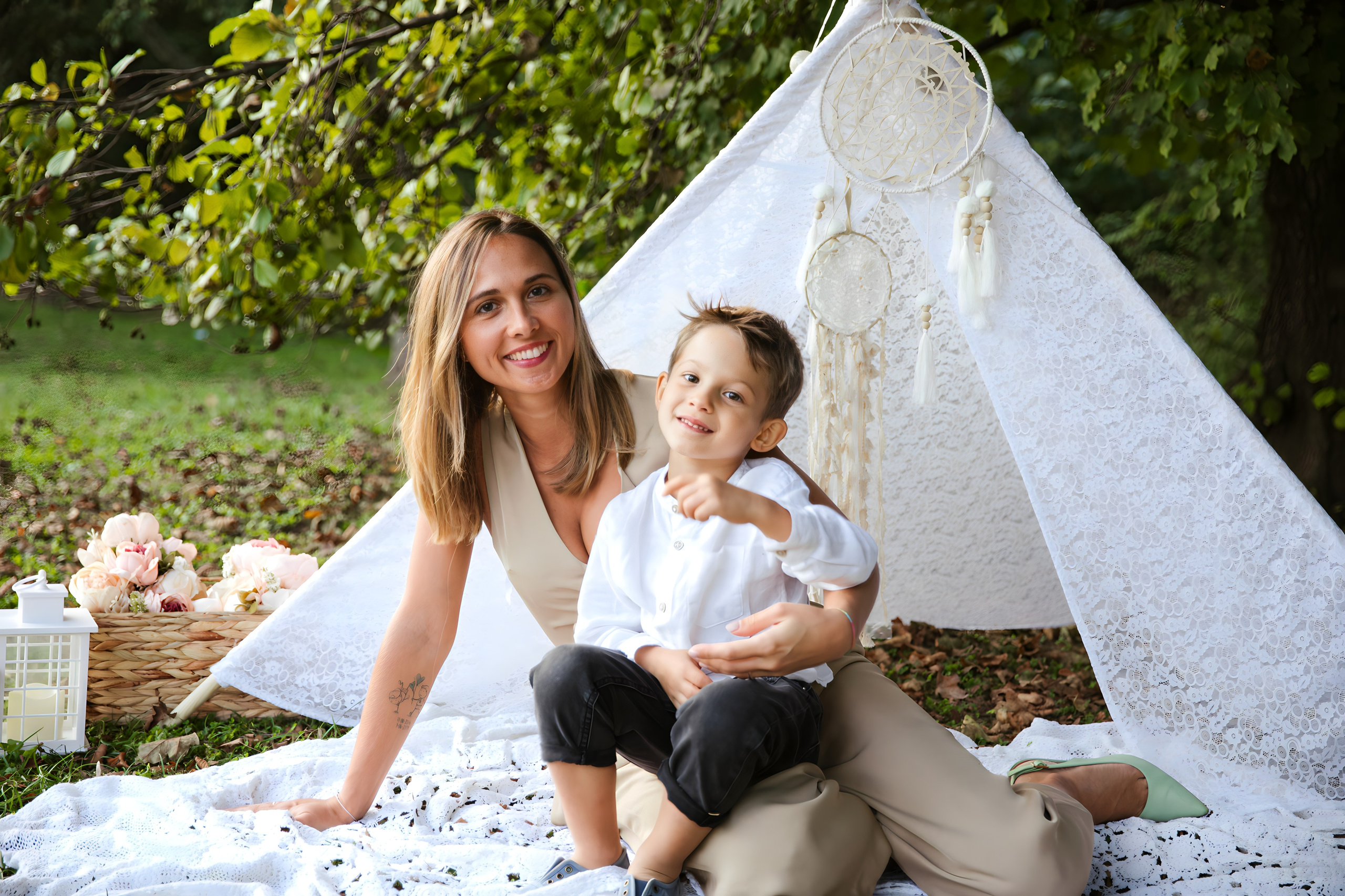 Maggie e la sua bellissima famiglia. Luci e Capricci Photography