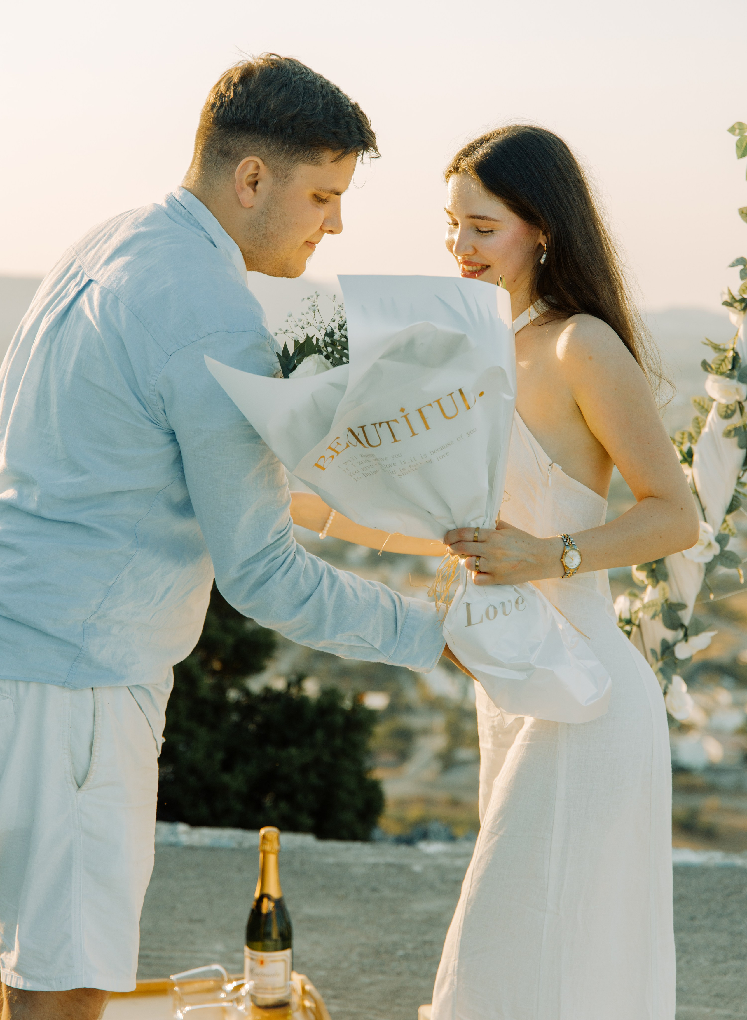 Nelee proposal. Portrait and Wedding Photographer Irene Art Photo, based in Greece, Rhodes island