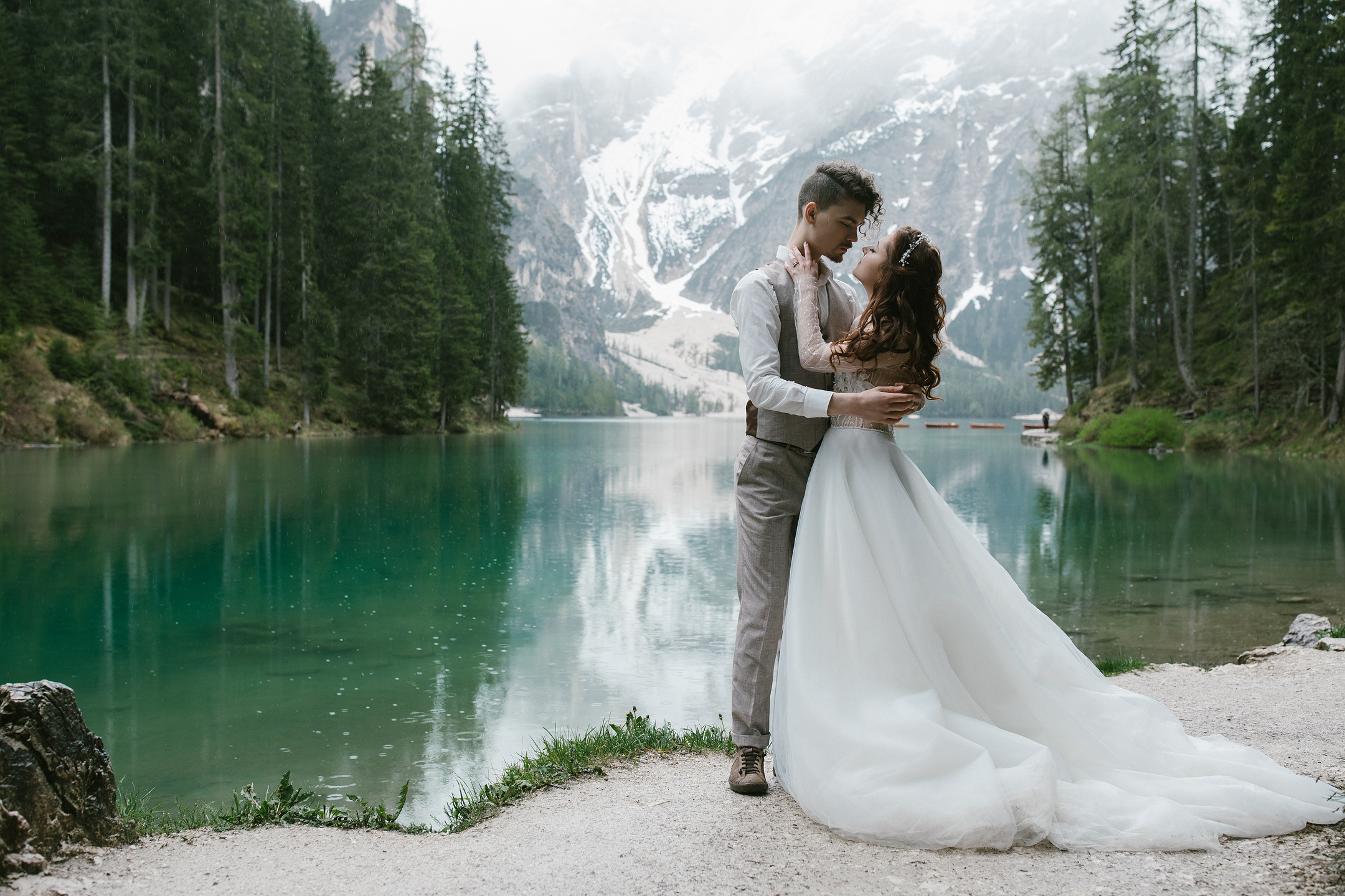 Hochzeitsfotografie Dolomiten | After Wedding Pragser Wildsee. Hochzeitsfotograf Bodensee & Allgäu | Liliana Berkut