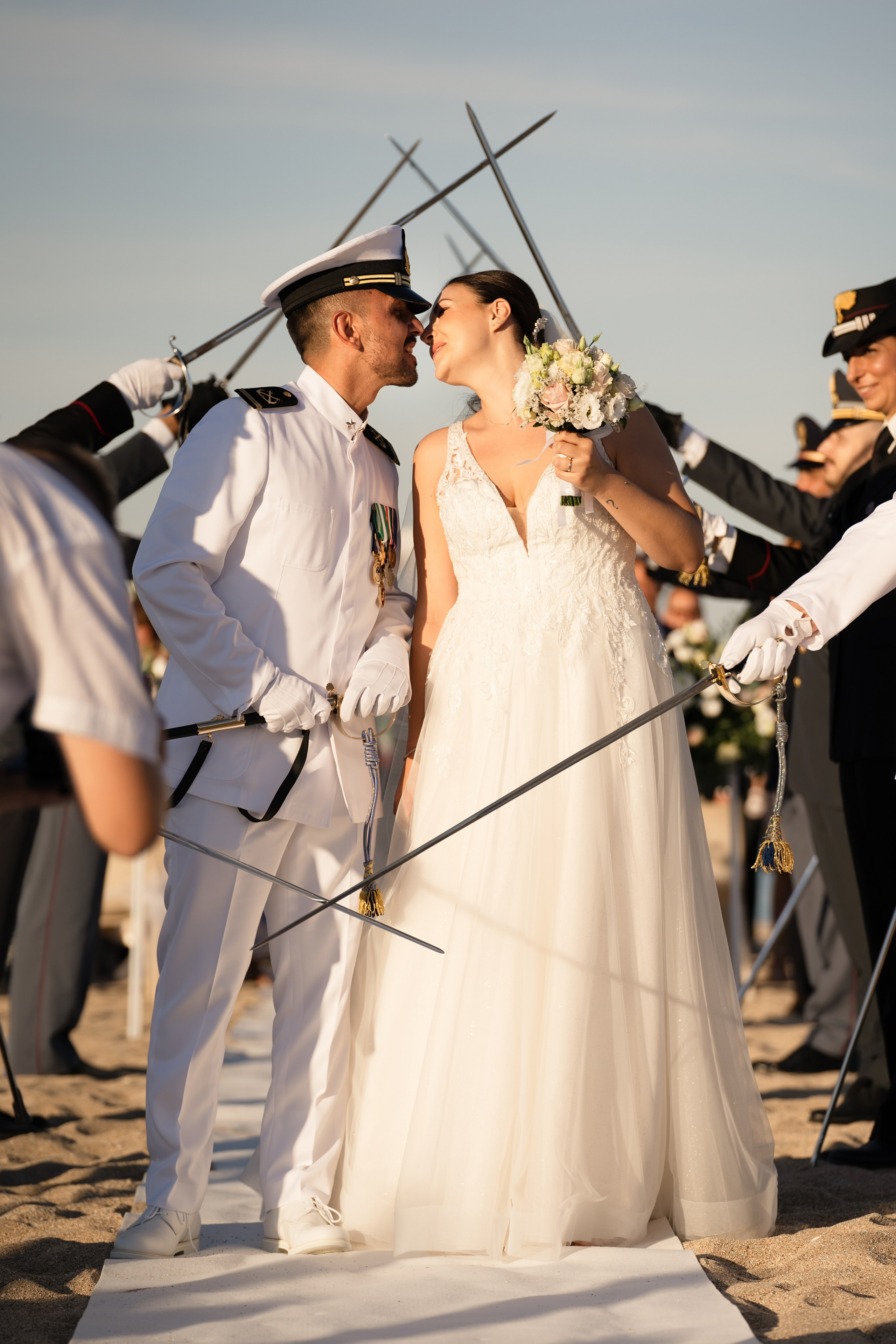 Valentina&Armando. Wedding on the beach. Family and wedding photographer in Italy Olga Kulikova