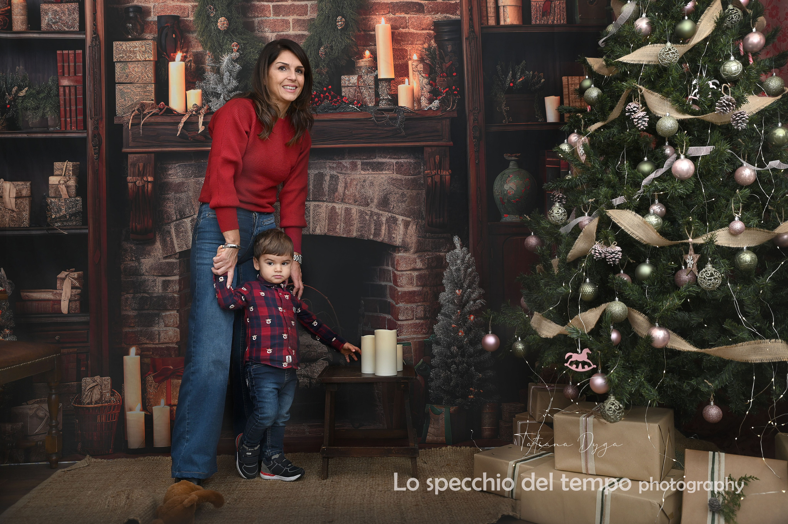 Mini sessioni «Cartolina di Natale». Lo specchio del tempo photography
