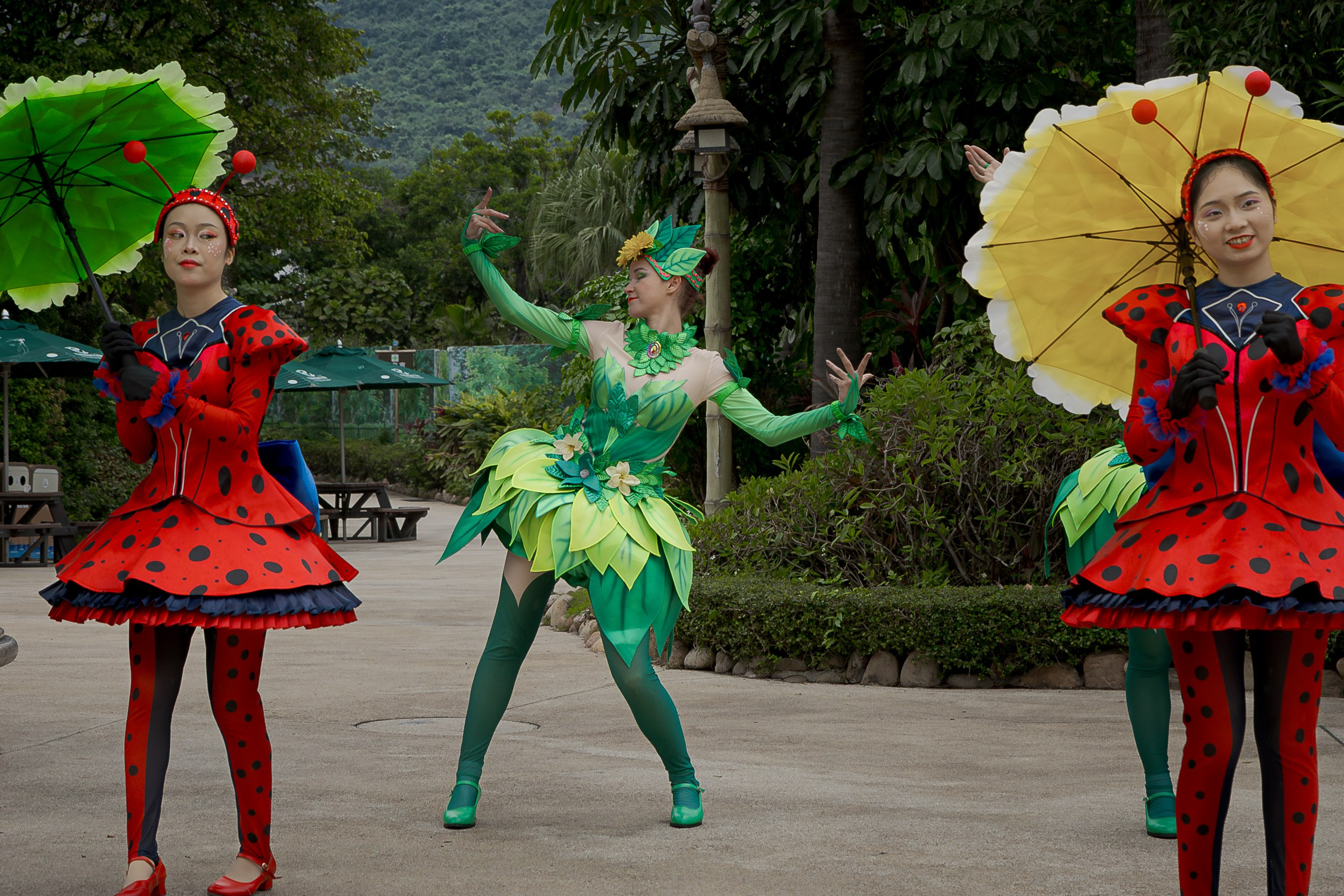 Dance team ocean kingdoom flowers