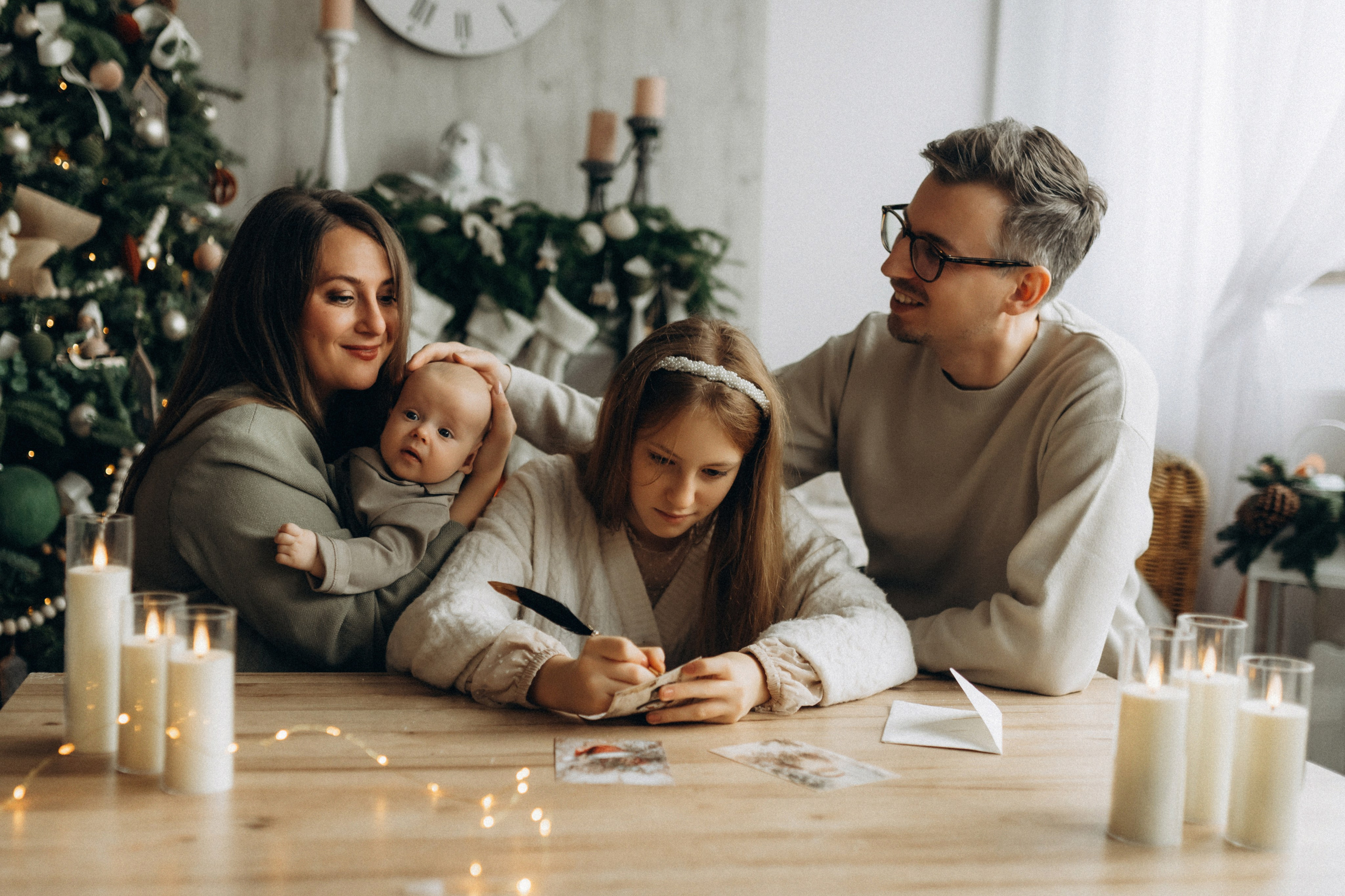 Together at Christmas. Семейный фотограф Лейпциг, Германия