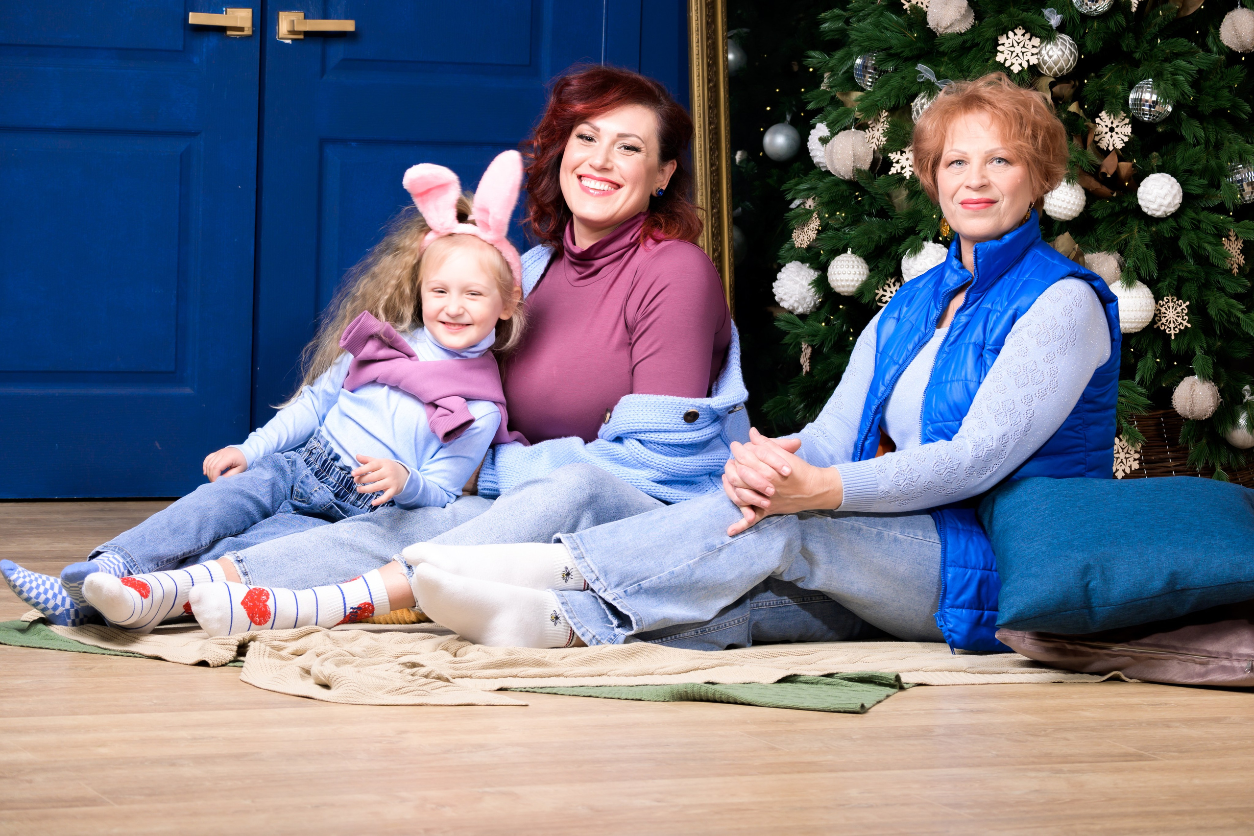 Olya and the family. Fotograf Dmitrii Donets