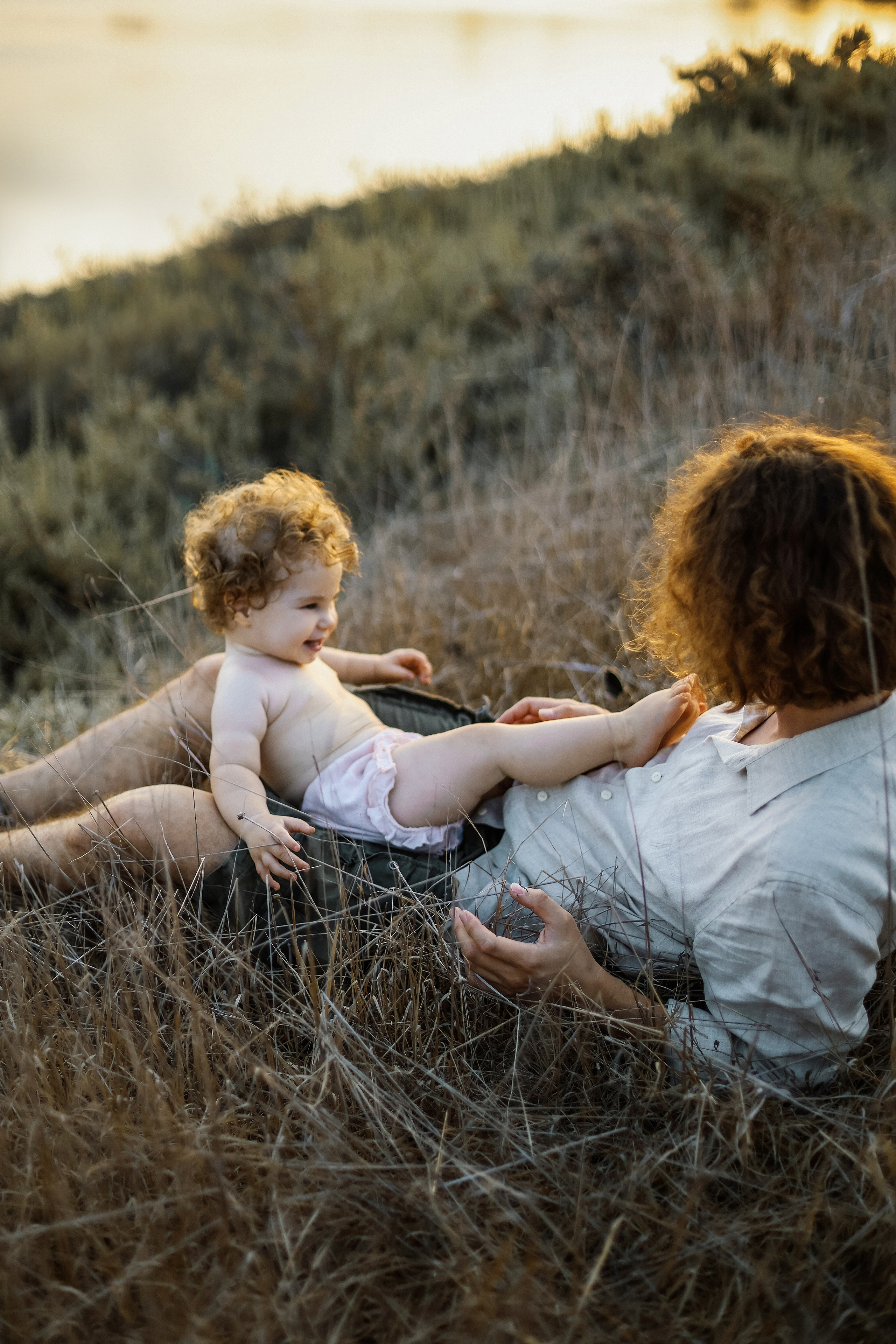 Little curls in Atlit. Family photographer in Israel