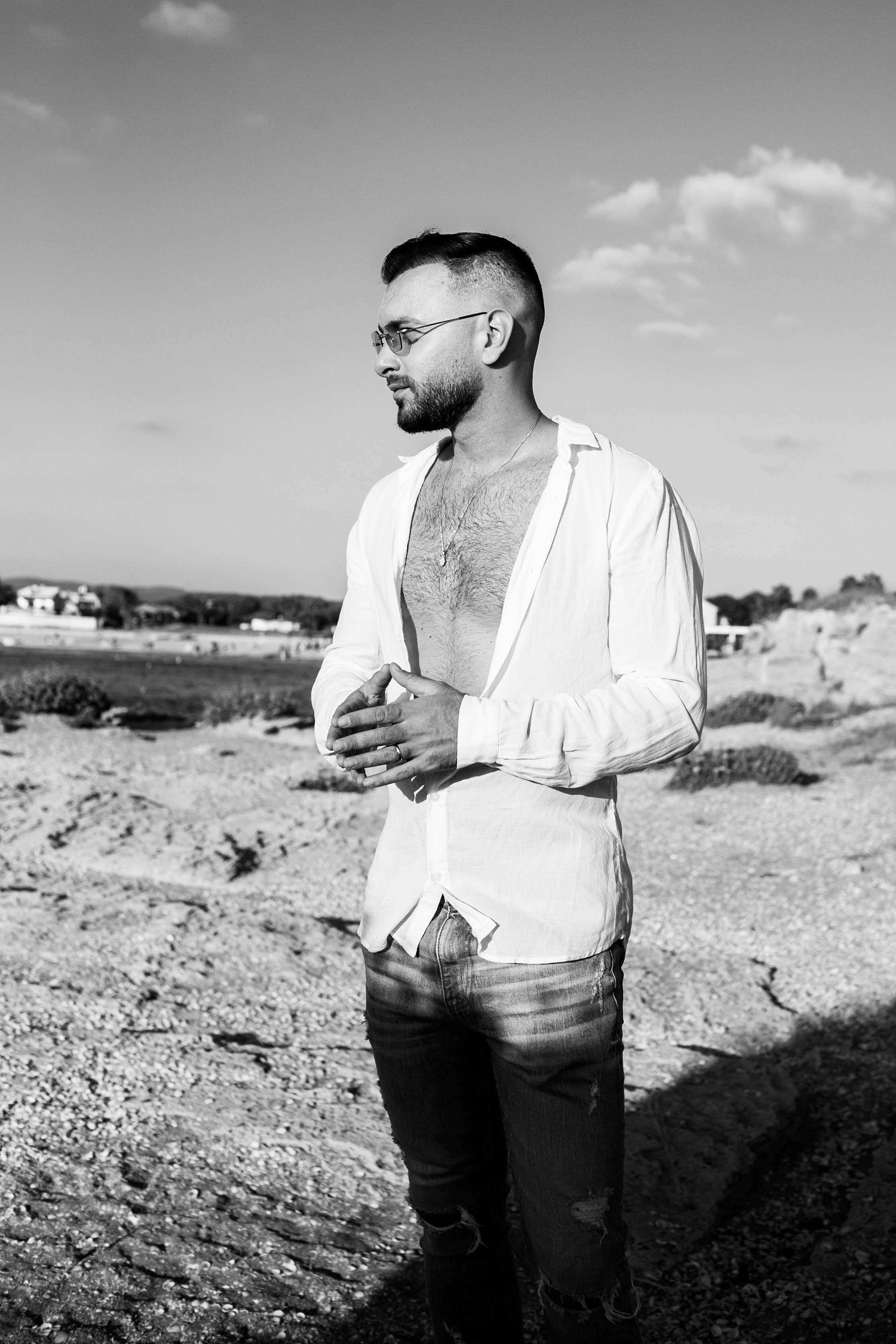 Yael & Gal Nahsholim beach. Family photographer in Israel