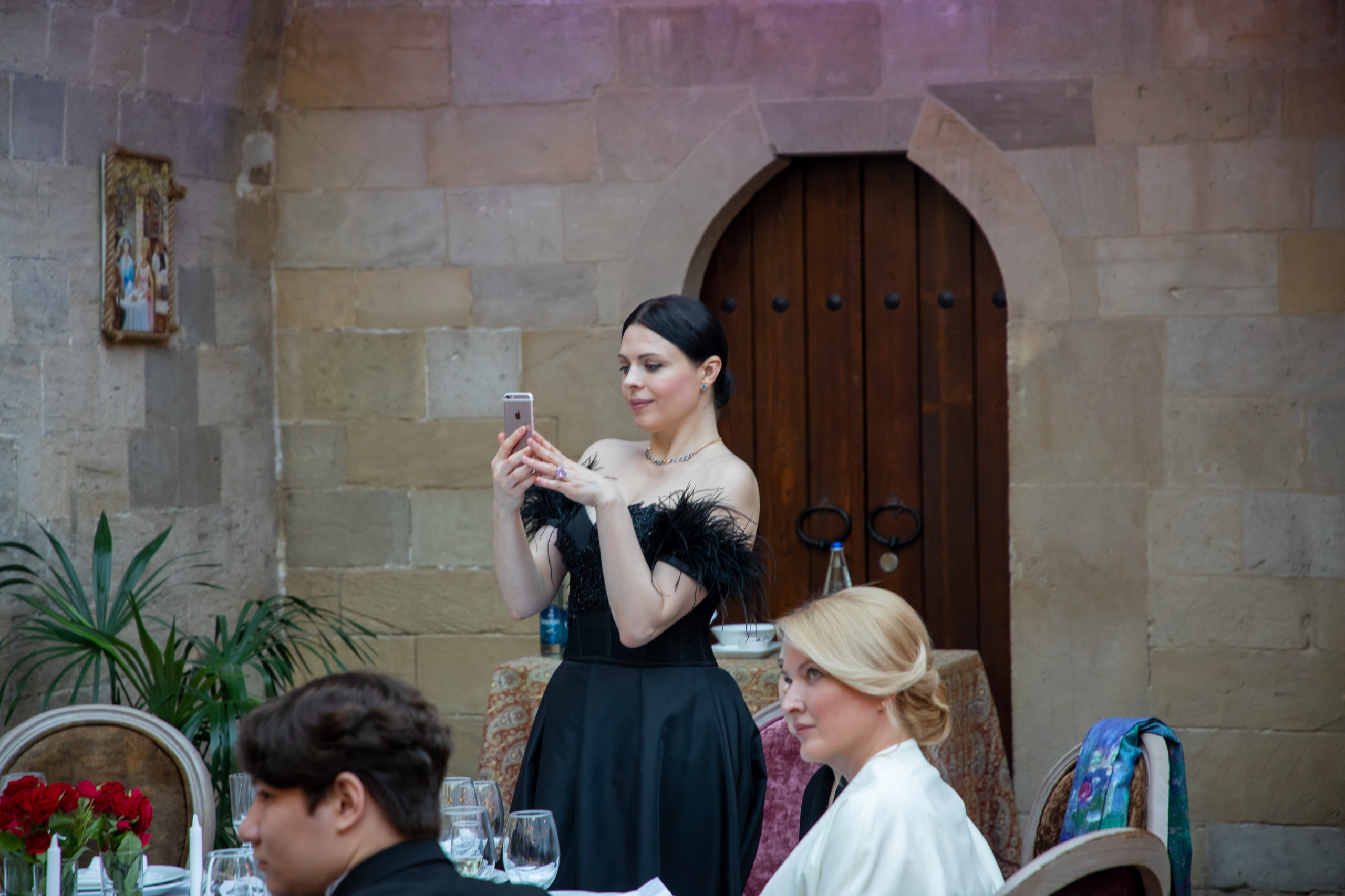 Gala-Dinner with the French Countess, the main etiquette expert Marie de Tilly. Baku Photographer
