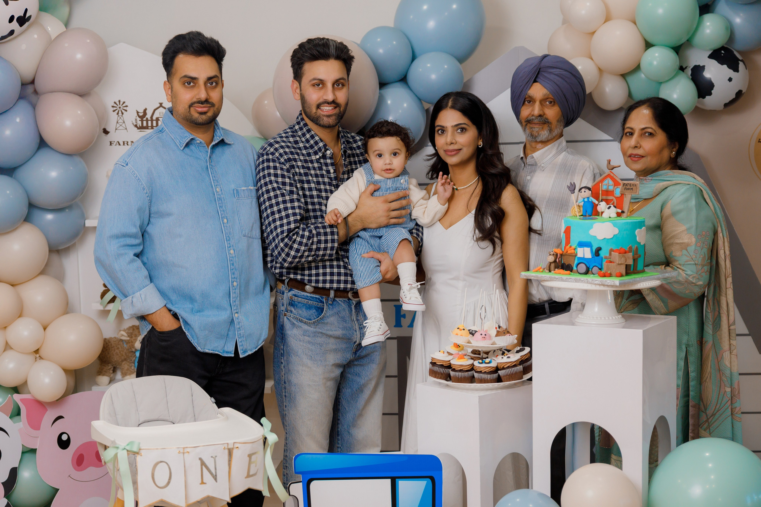 Fateh’s 1st birthday. Home