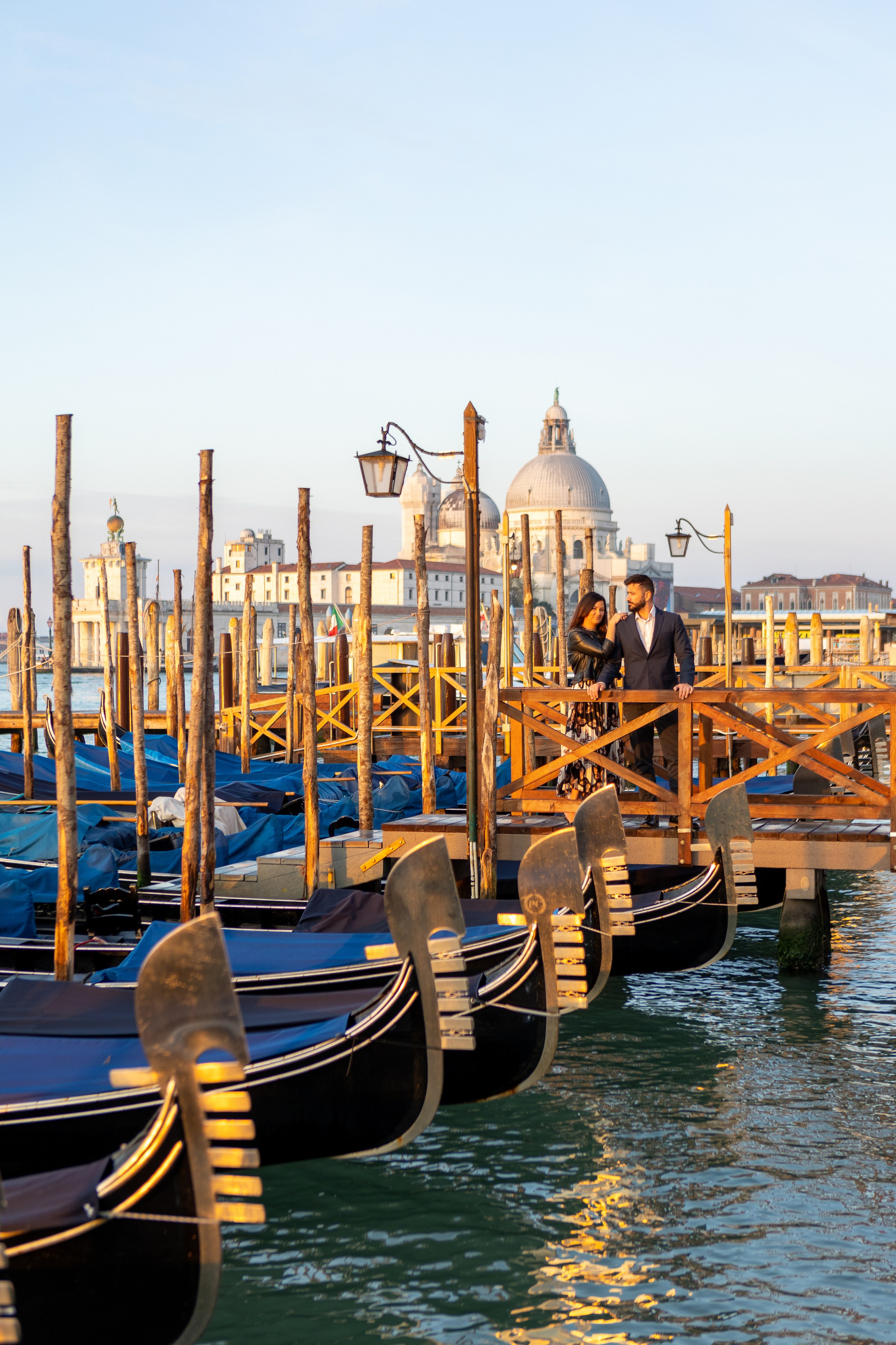 Margo and Vincenzo at dawn in Venice