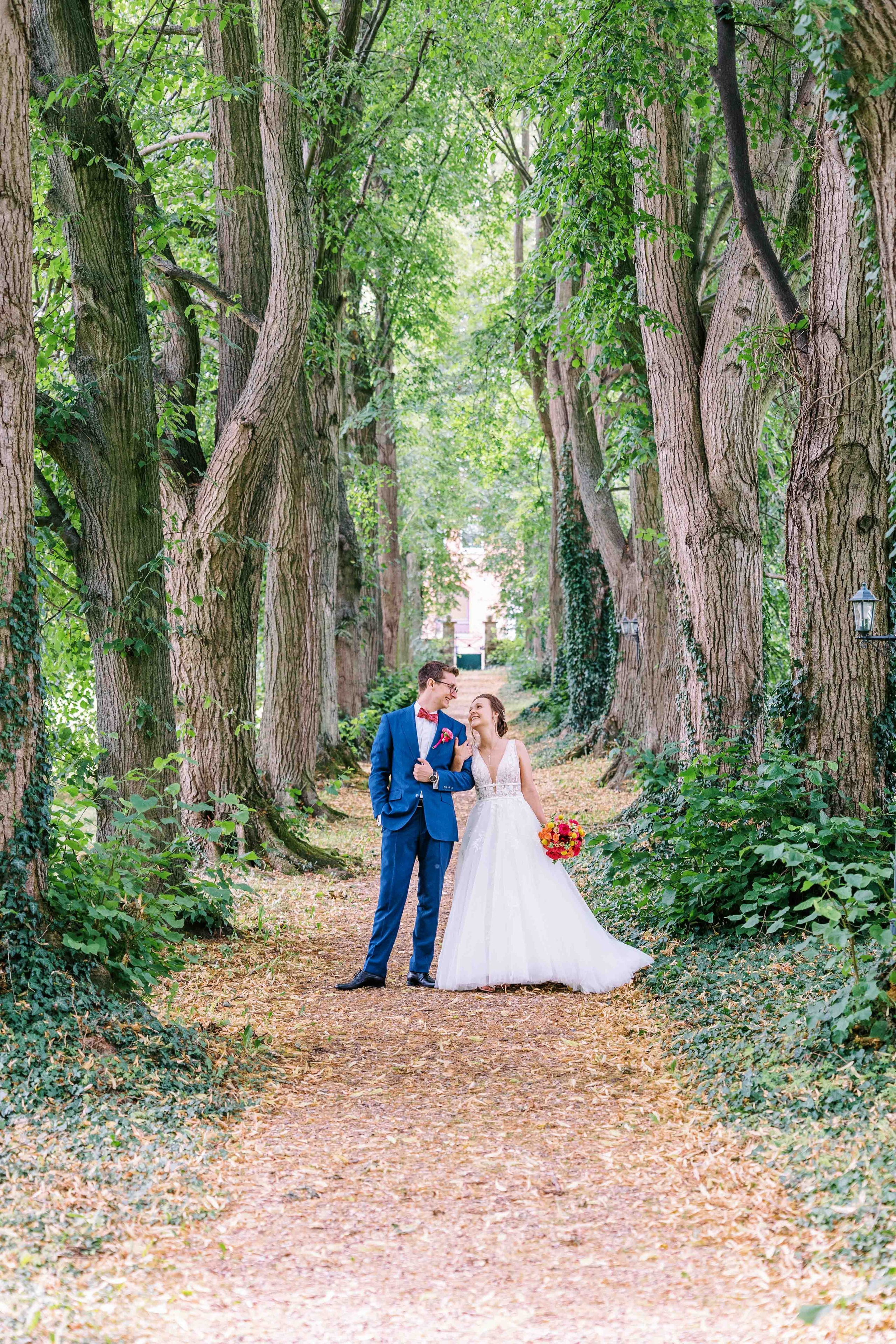 brautpaar bei hochzeit im schloss von hammerstein