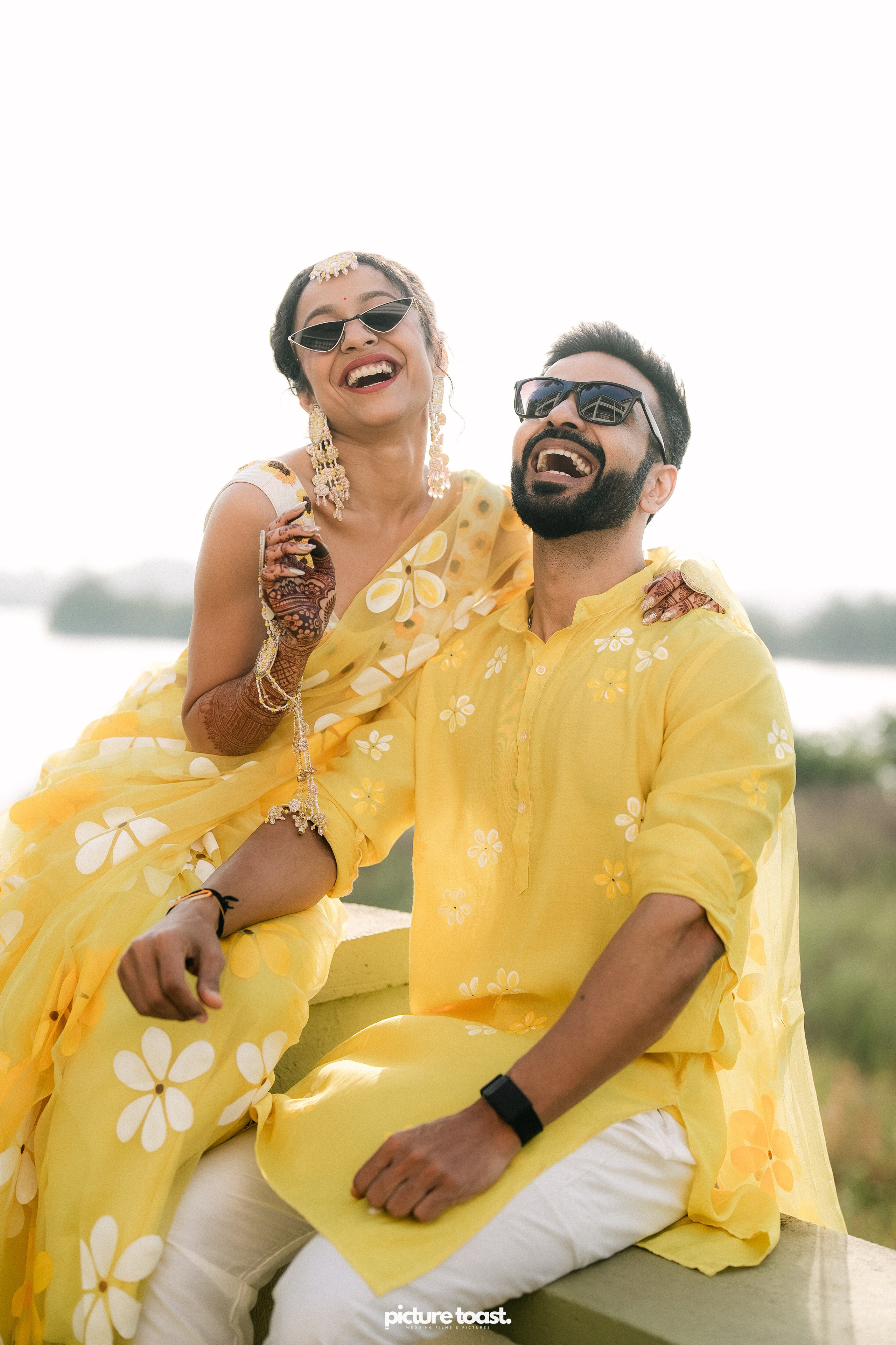 Haldi Hues Ft. Baebie & Goyal. Fine art Wedding Photographers in India & Canada