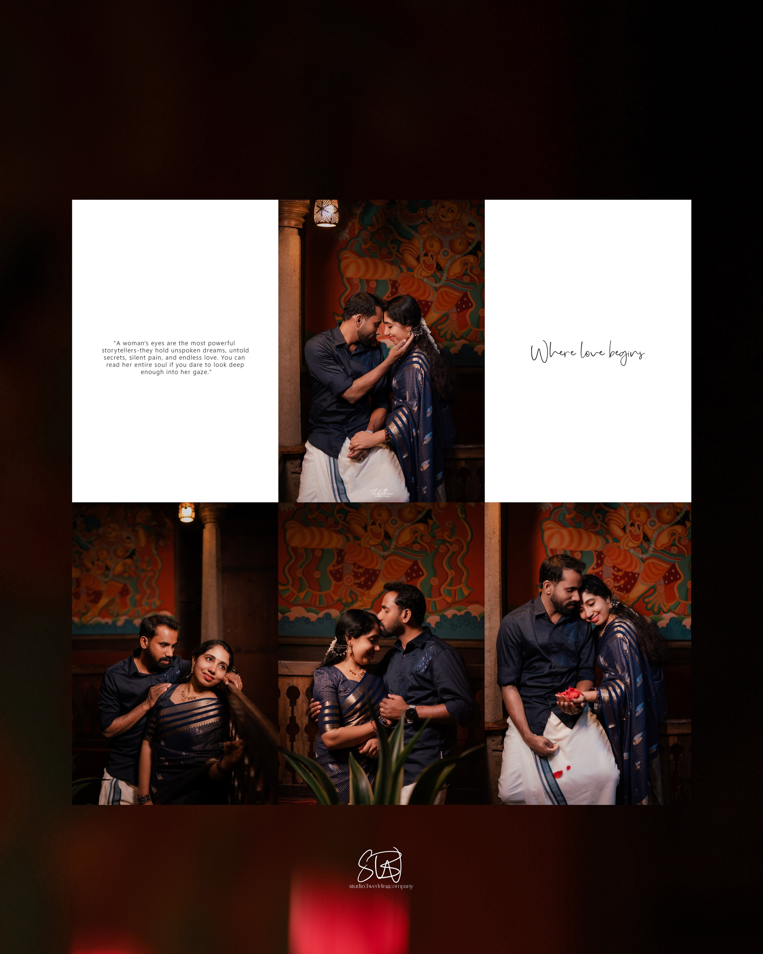 ARDHRA & ARJUN TRADITIONAL PREWEDDING. STUDIO3WEDDINGCOMPANY