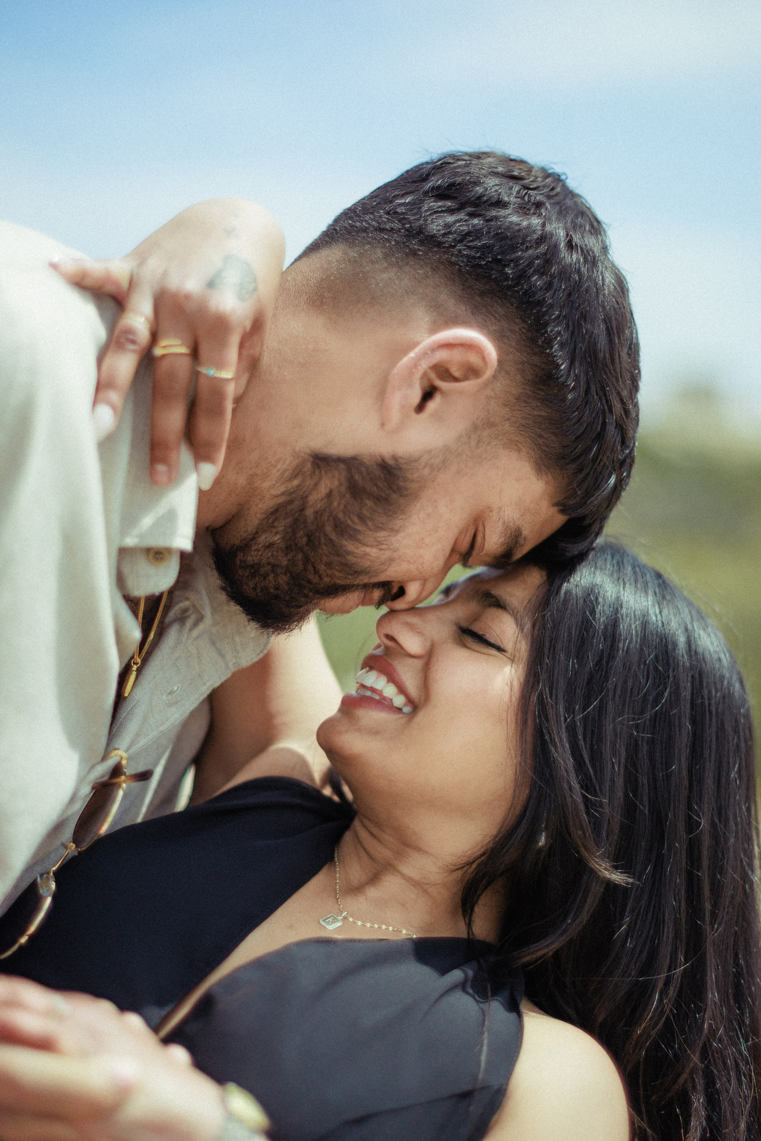 Krishna with husband. Photographer in Greece Kristina