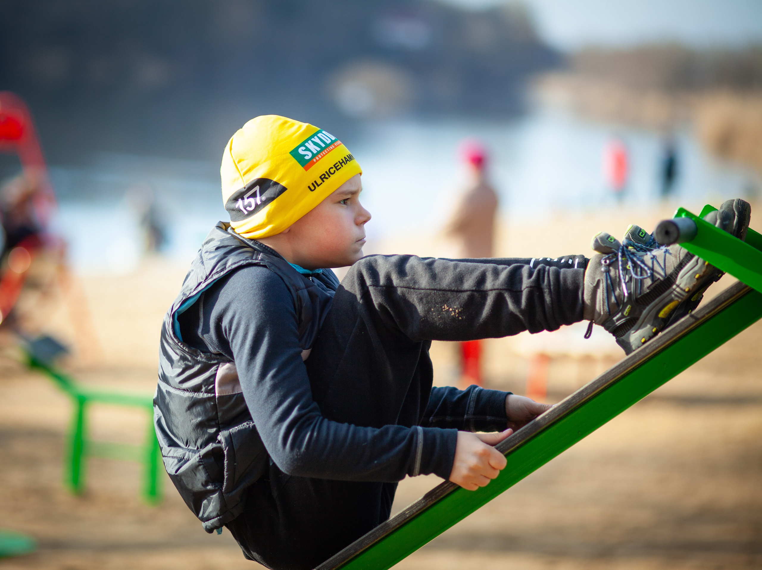 Мішка на тренируванні