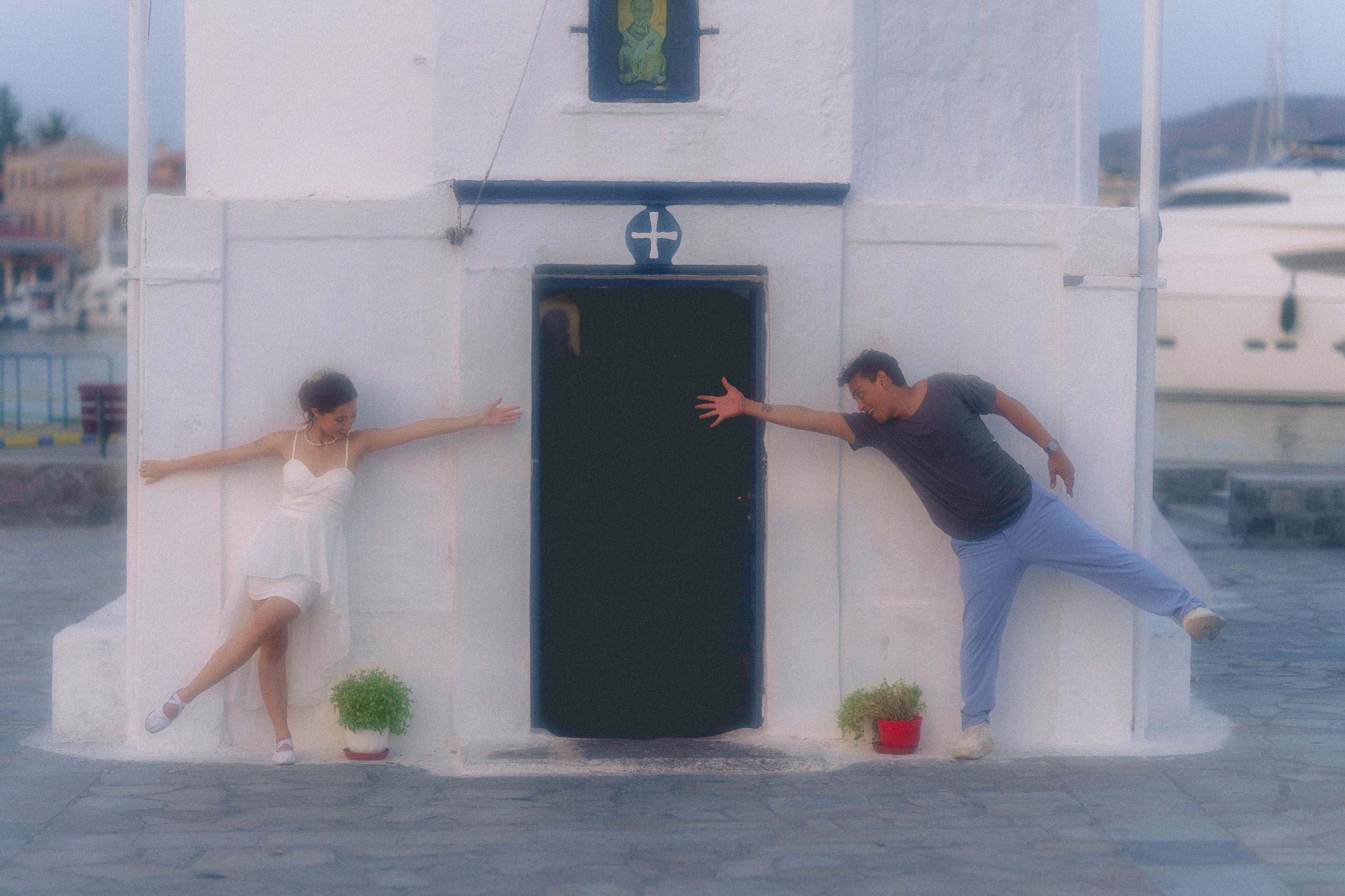 Laura and Claudio engagement in Evoia. Photographer in Greece Kristina