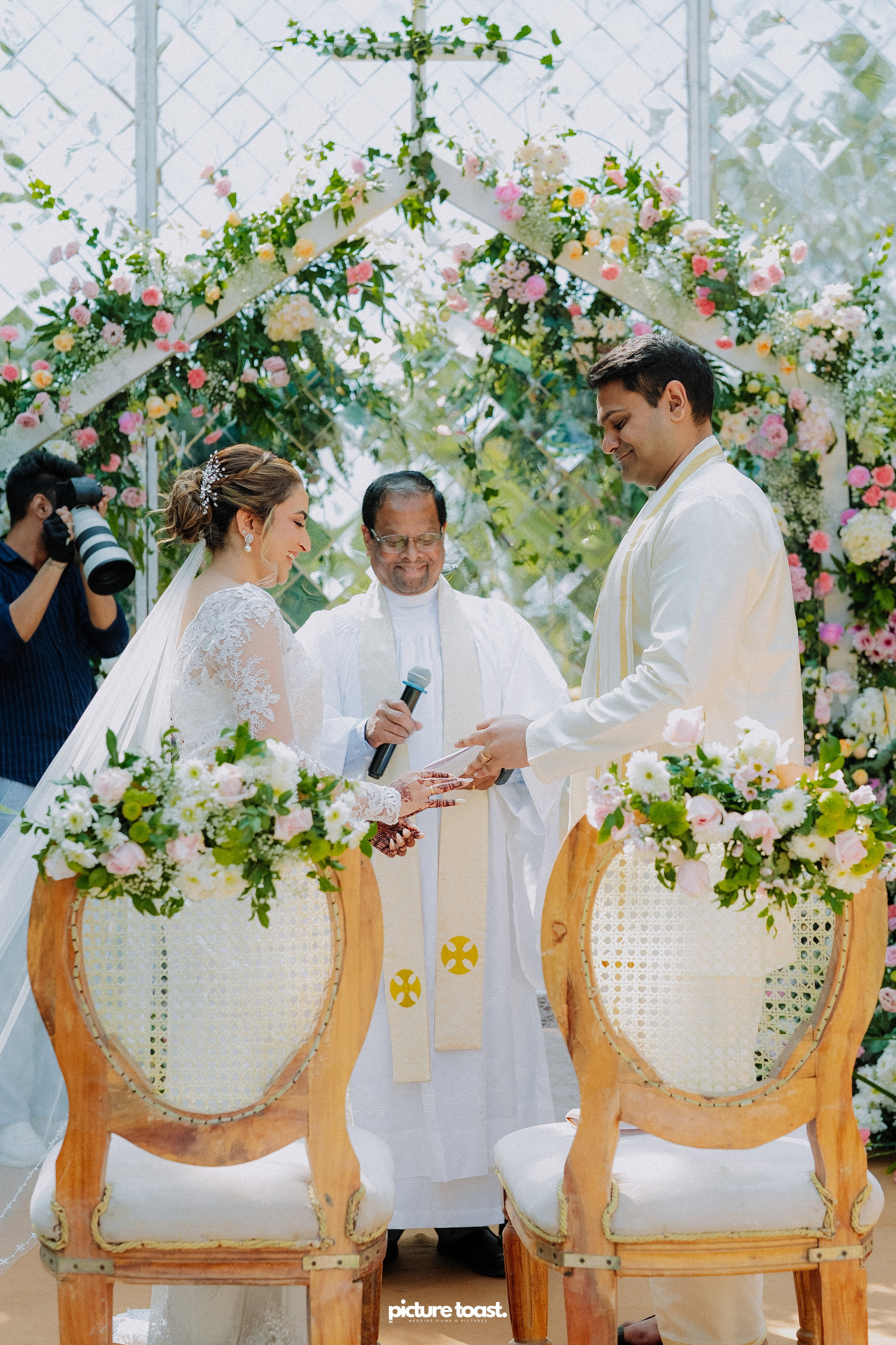 Blessing of Rajiv & Aashna. Fine art Wedding Photographers in India & Canada