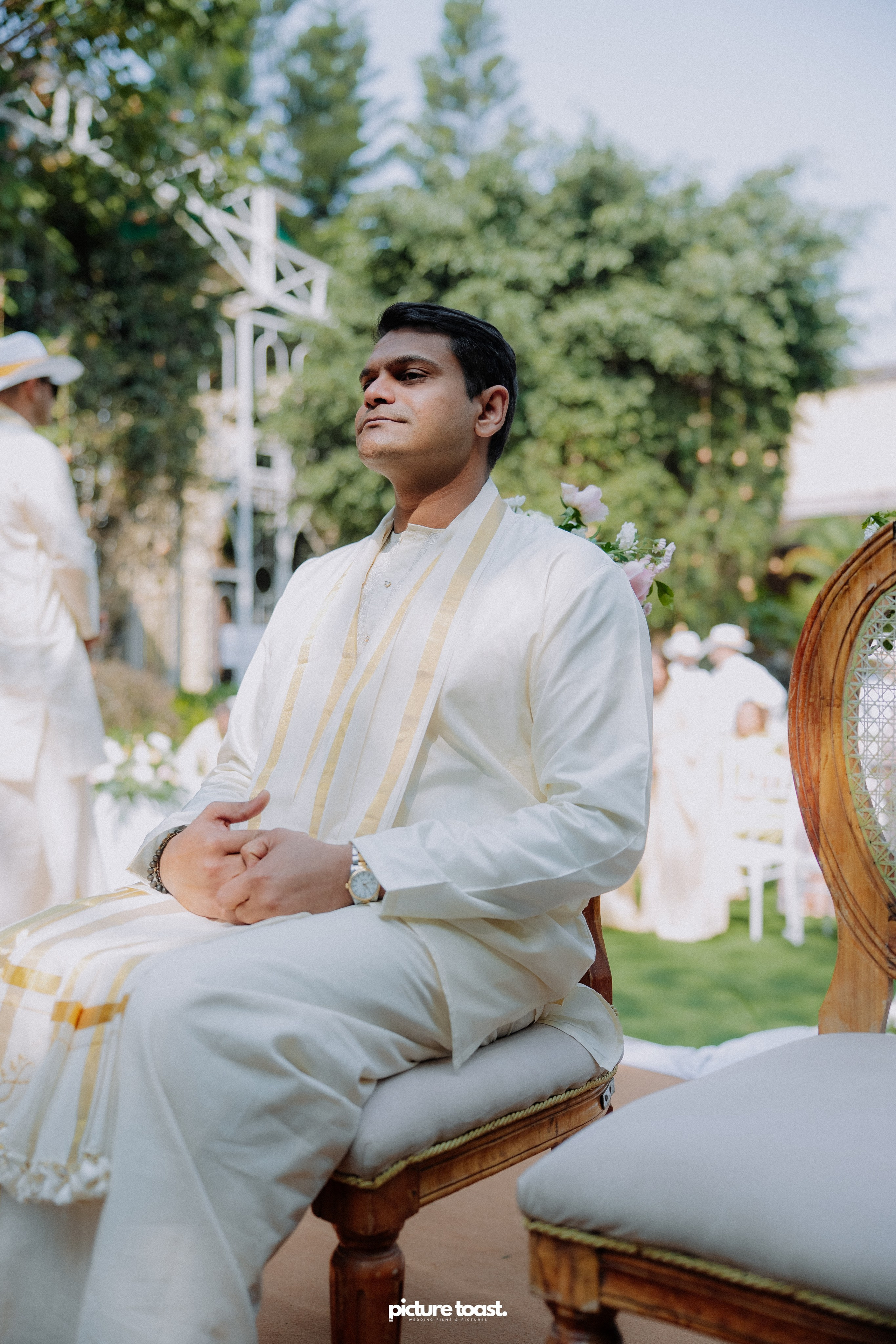 Blessing of Rajiv & Aashna. Fine art Wedding Photographers in India & Canada
