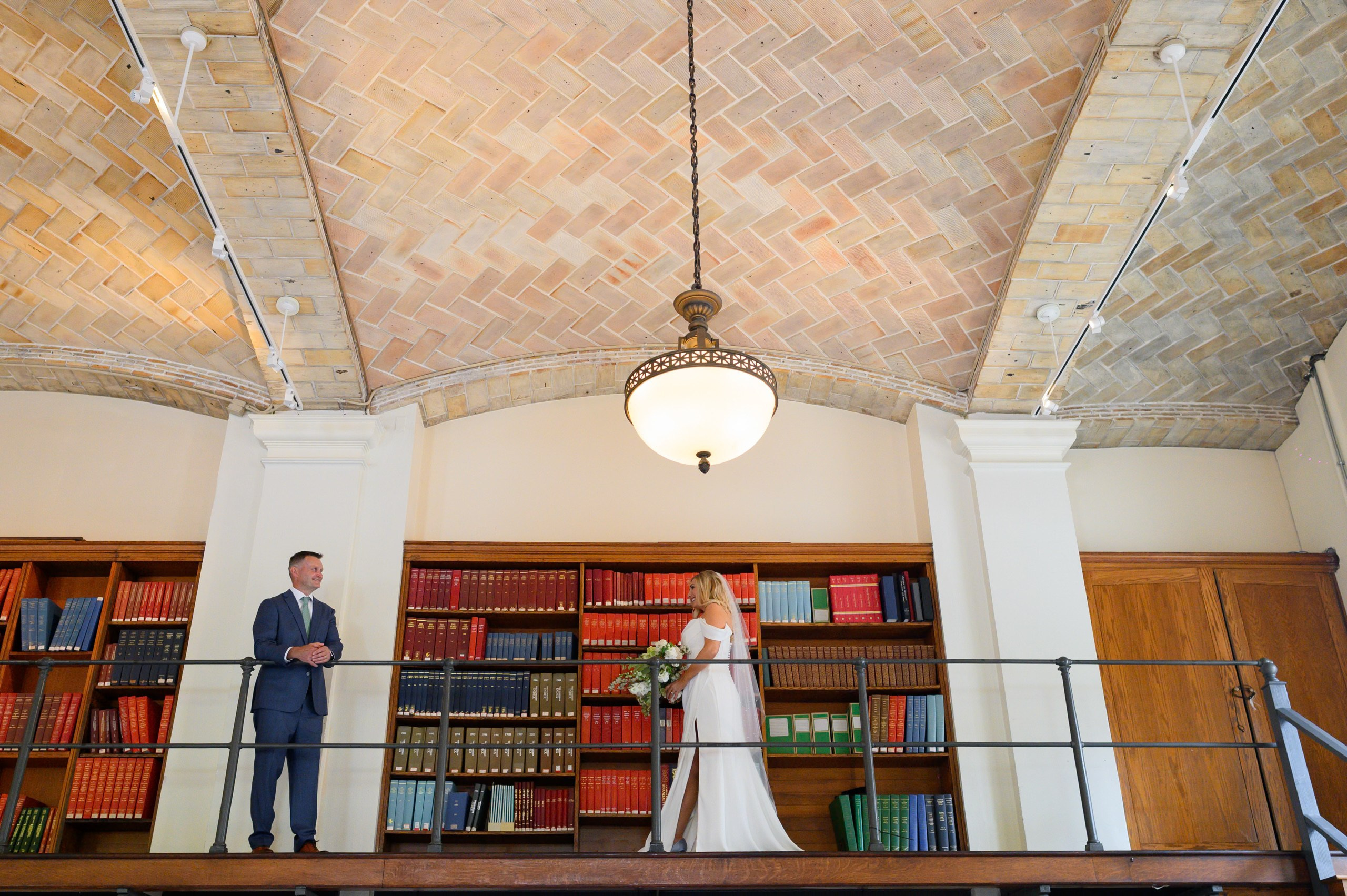 Smiles and love at the Boston Public Library. Wedding photographer in Orlando, Boston & New York Anderson Marques
