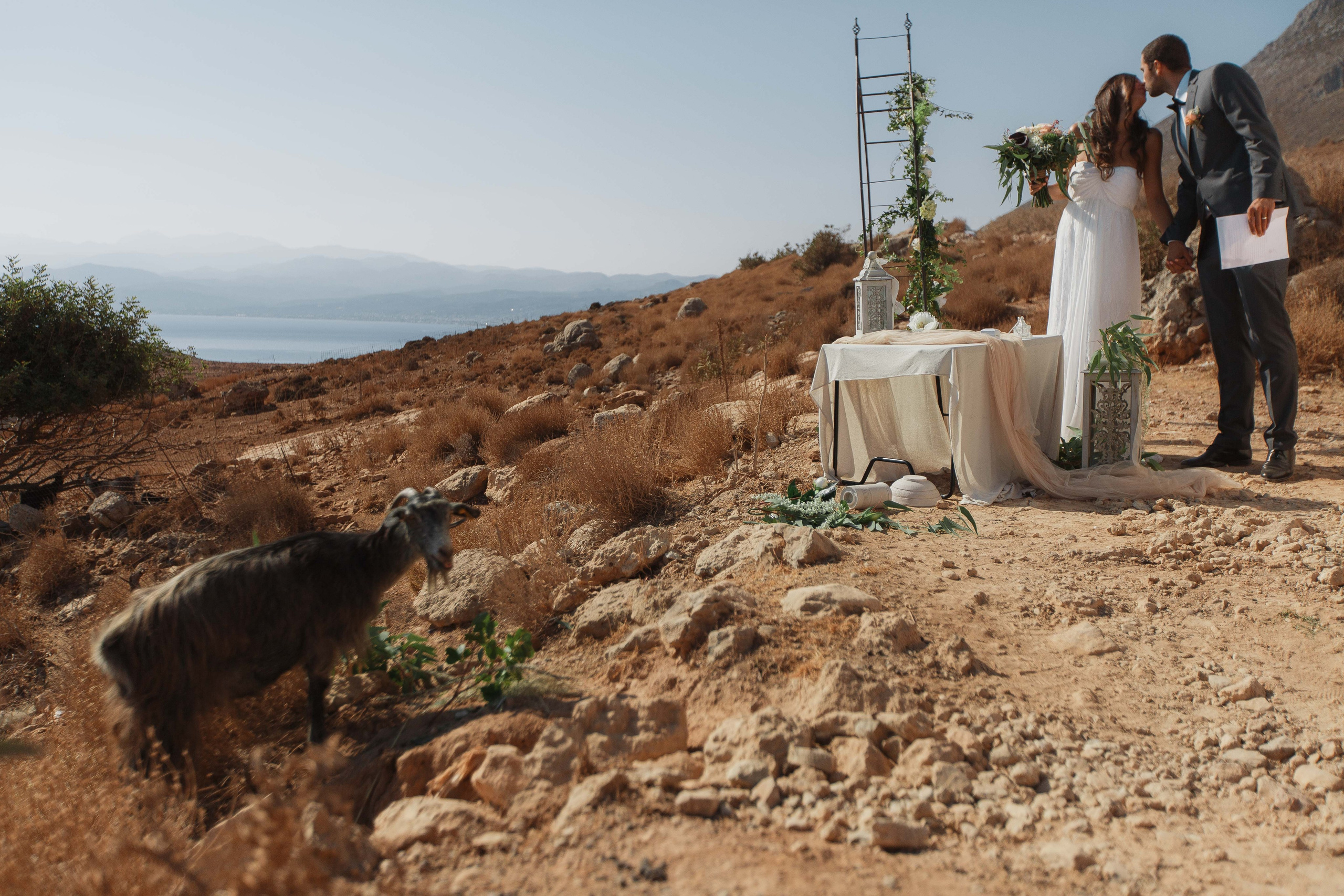 Marino & Steffi, Crete. Denny Savon — Photographer in Santorini | Weddings, Love Stories & Flying Dress