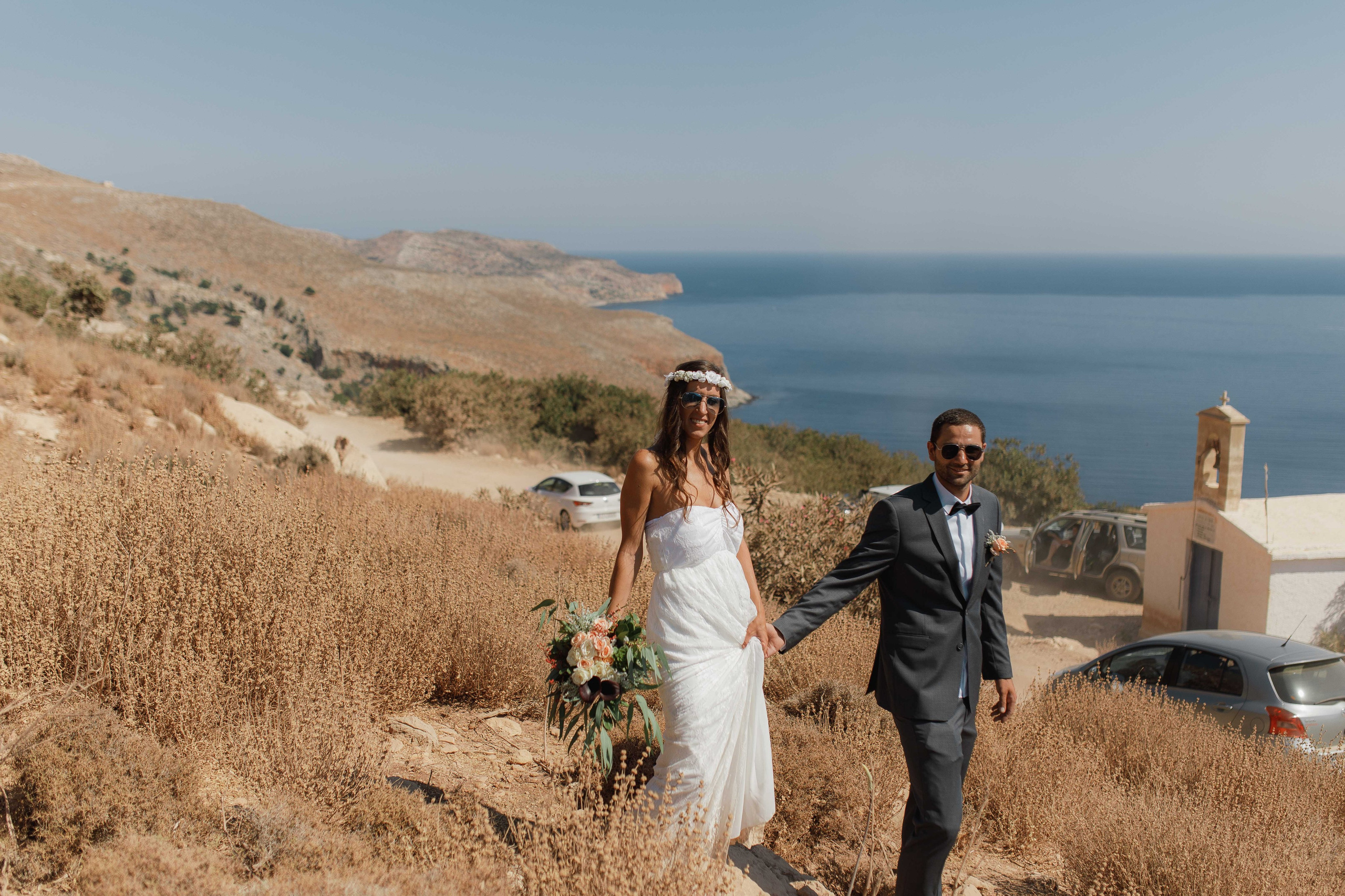 Marino & Steffi, Crete. Denny Savon — Photographer in Santorini | Weddings, Love Stories & Flying Dress