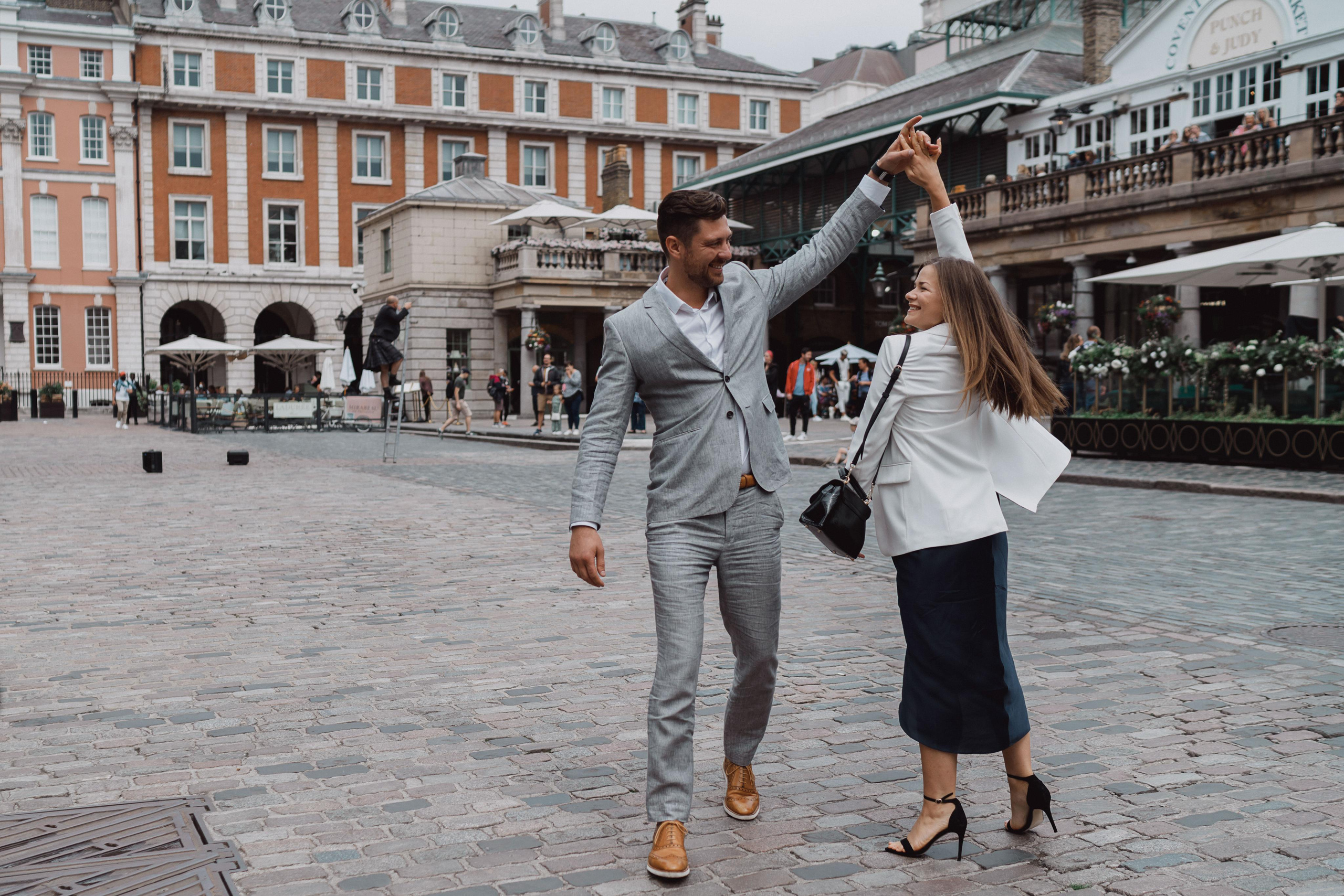 Engagement session at Covent Garden. London portrait and family photographer