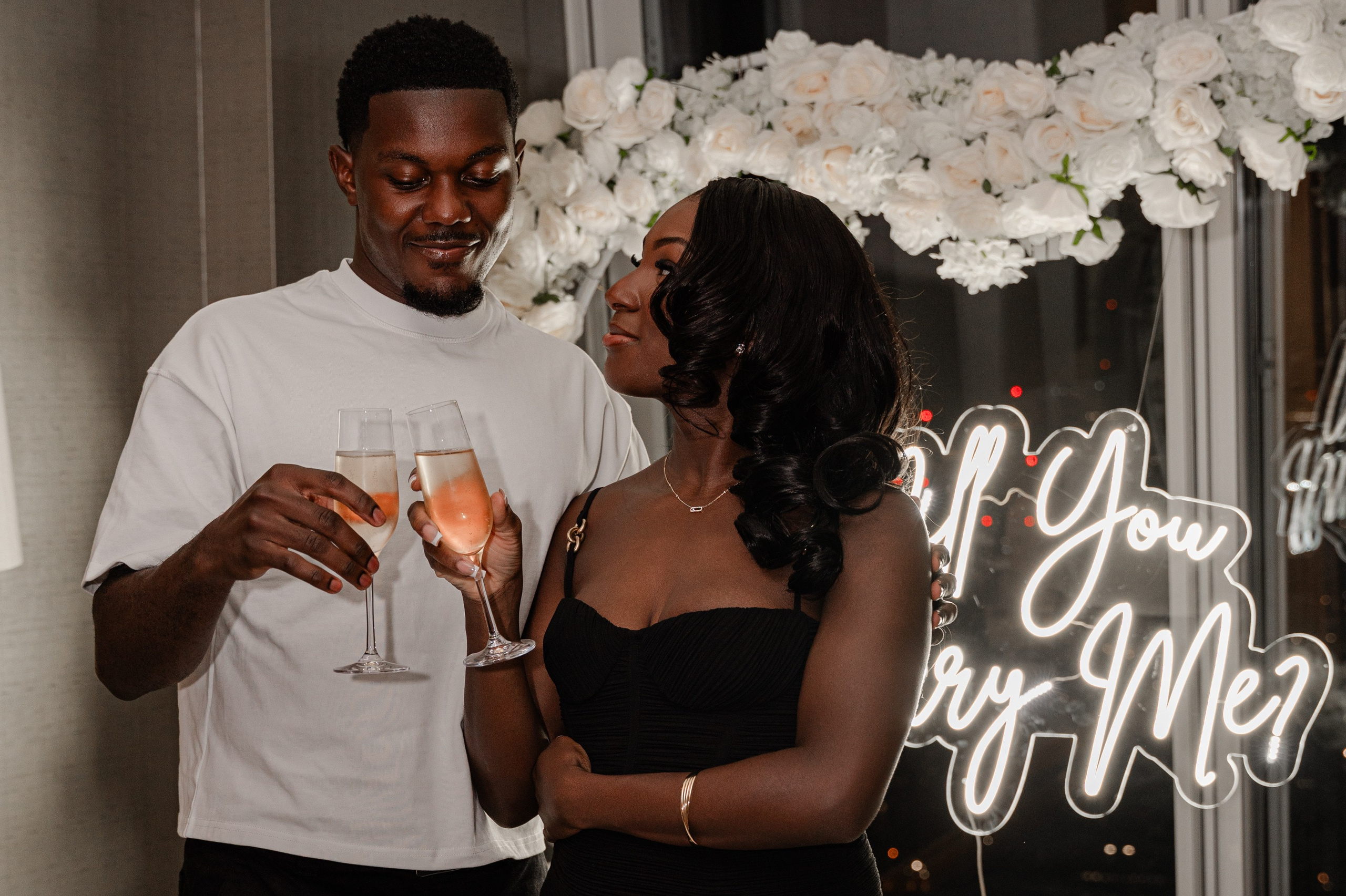 The proposal in The Shard. Tonya Kyrylenko photographer in London