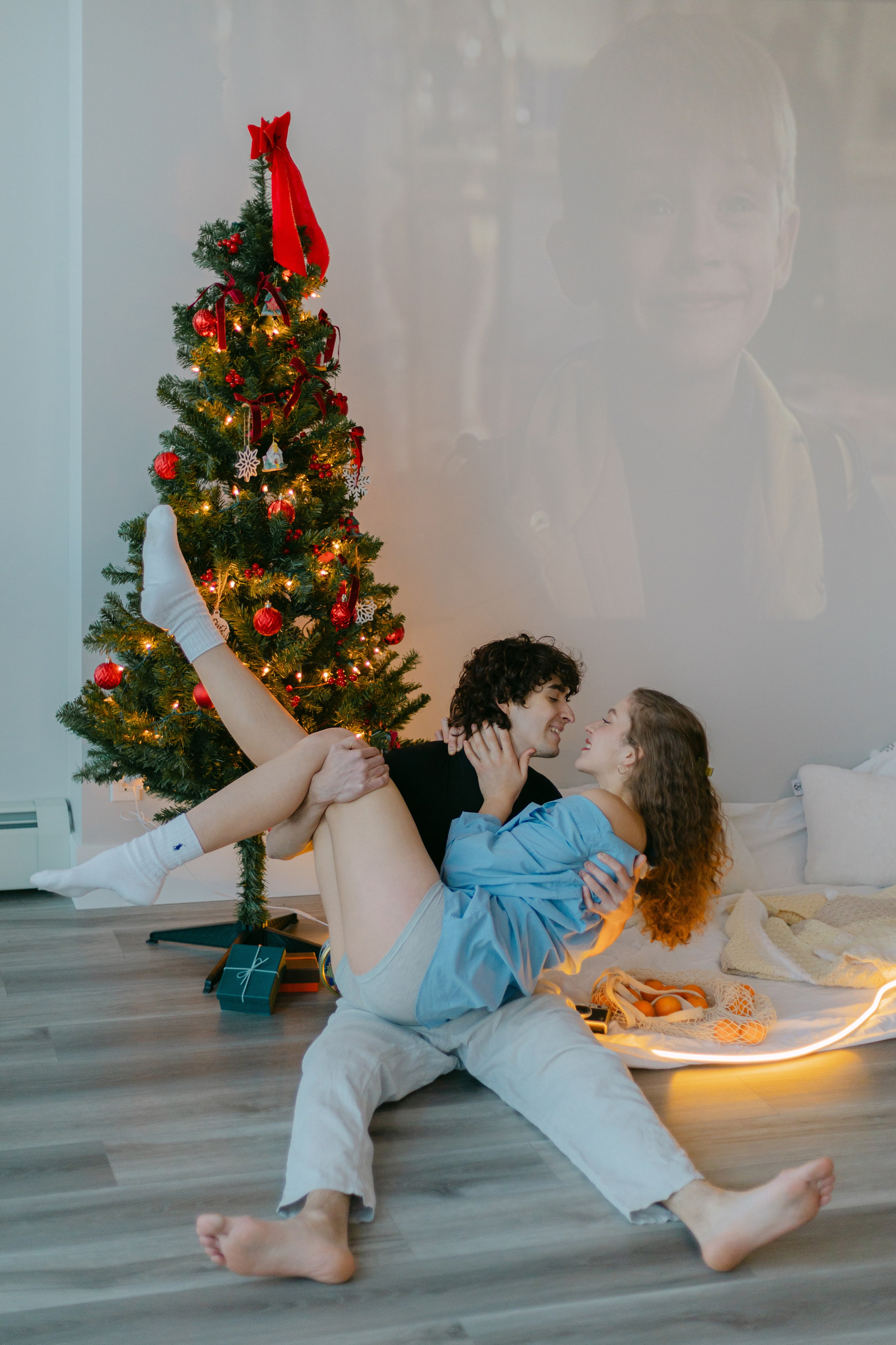 Christmas magic together. Home