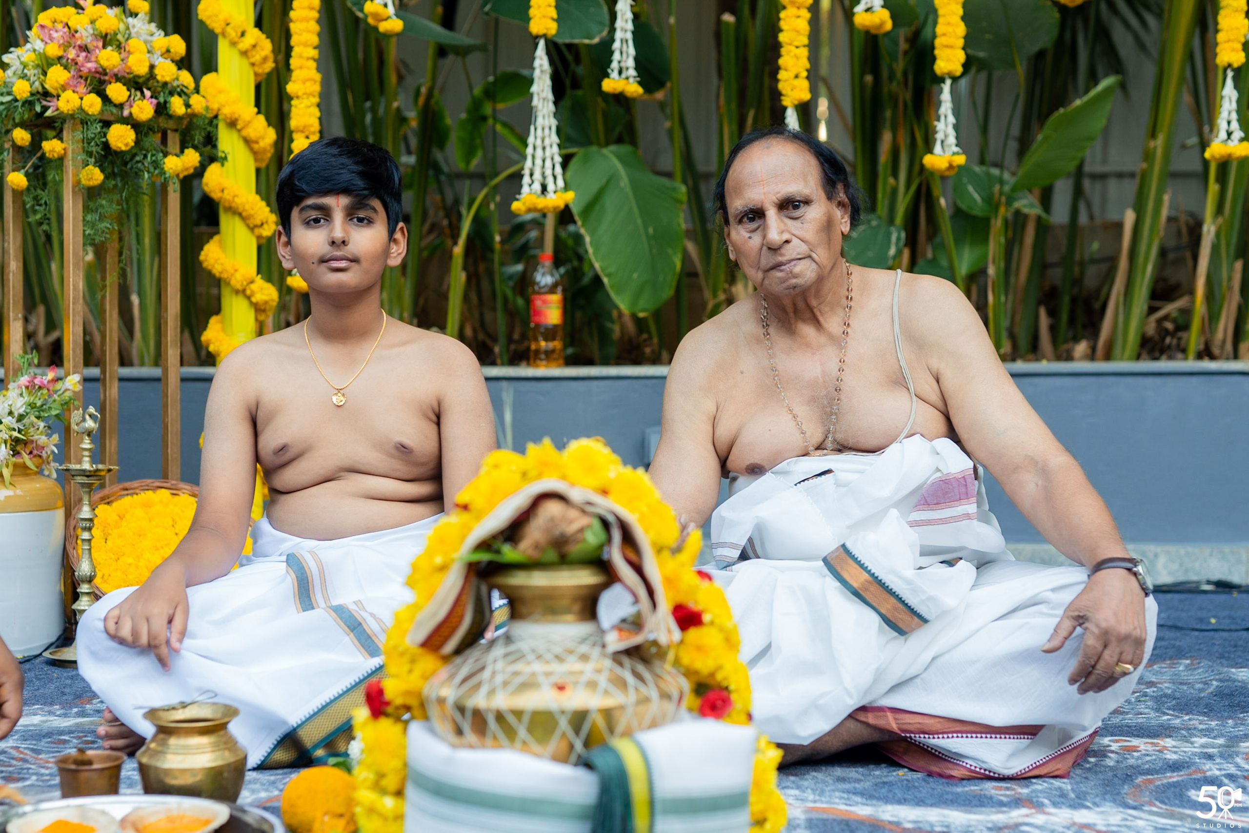 SANJAY AND SAKETH UPANAYANA. 50mm STUDIOS