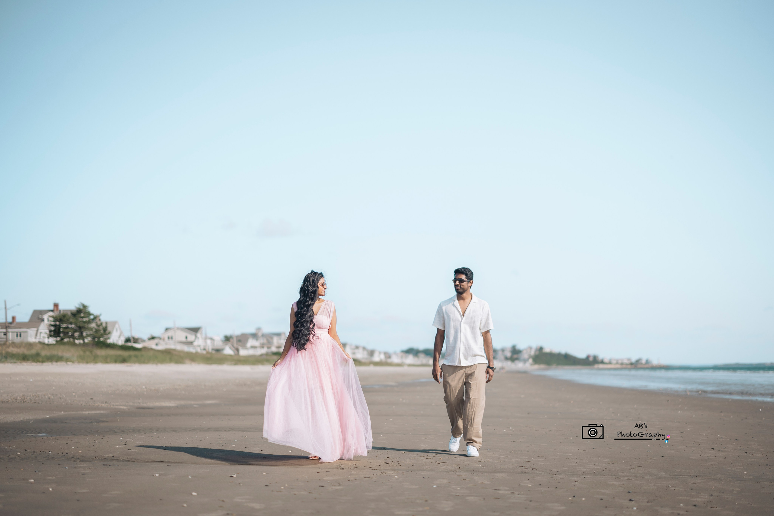 Destination pre-wedding photography and videography for an Indian couple near Boston, featuring luxury styling, romantic portraits, and cinematic storytelling.