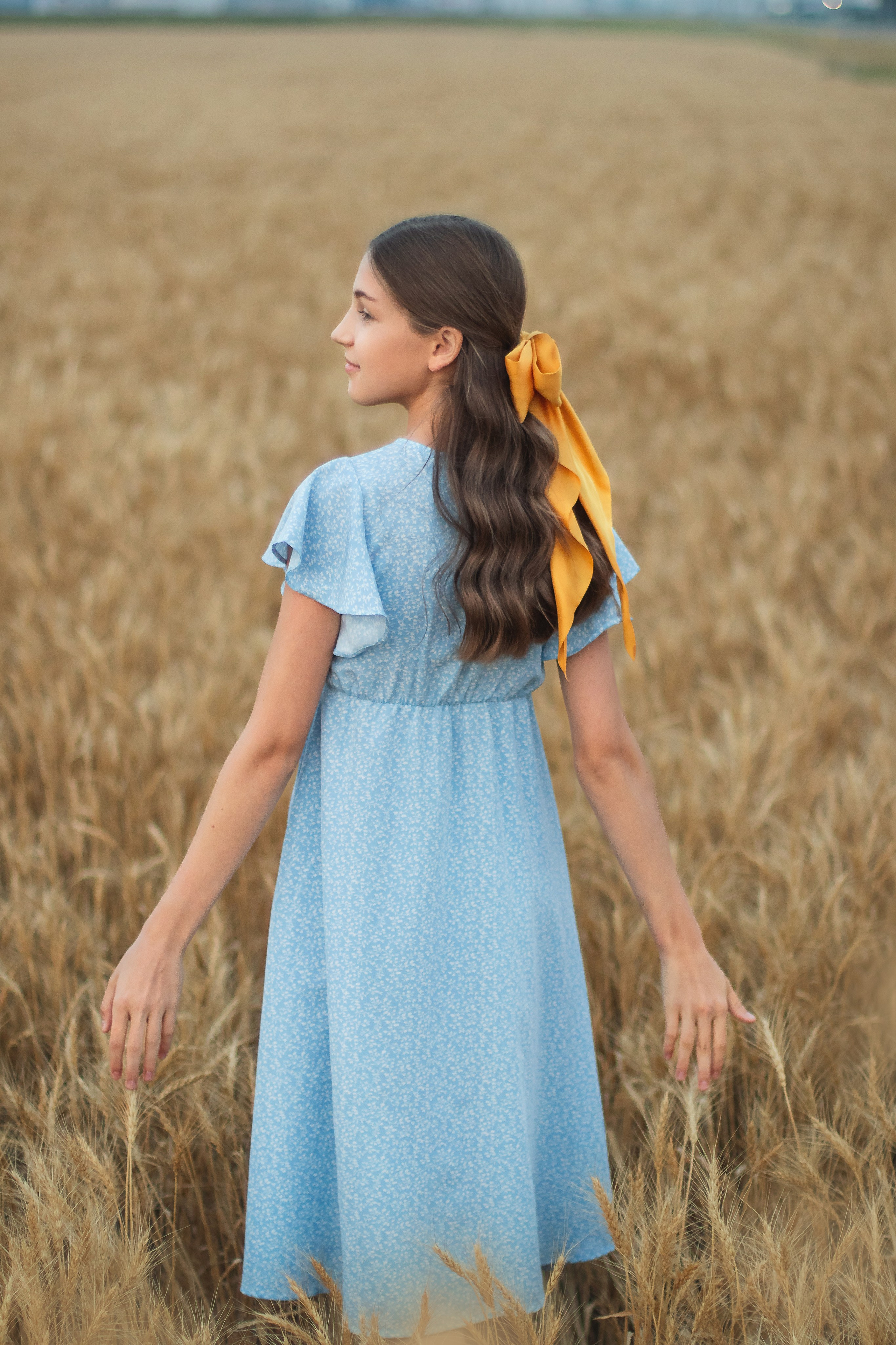 In the Wheat. Photographer Yana Galetskaya in Grand Prairie