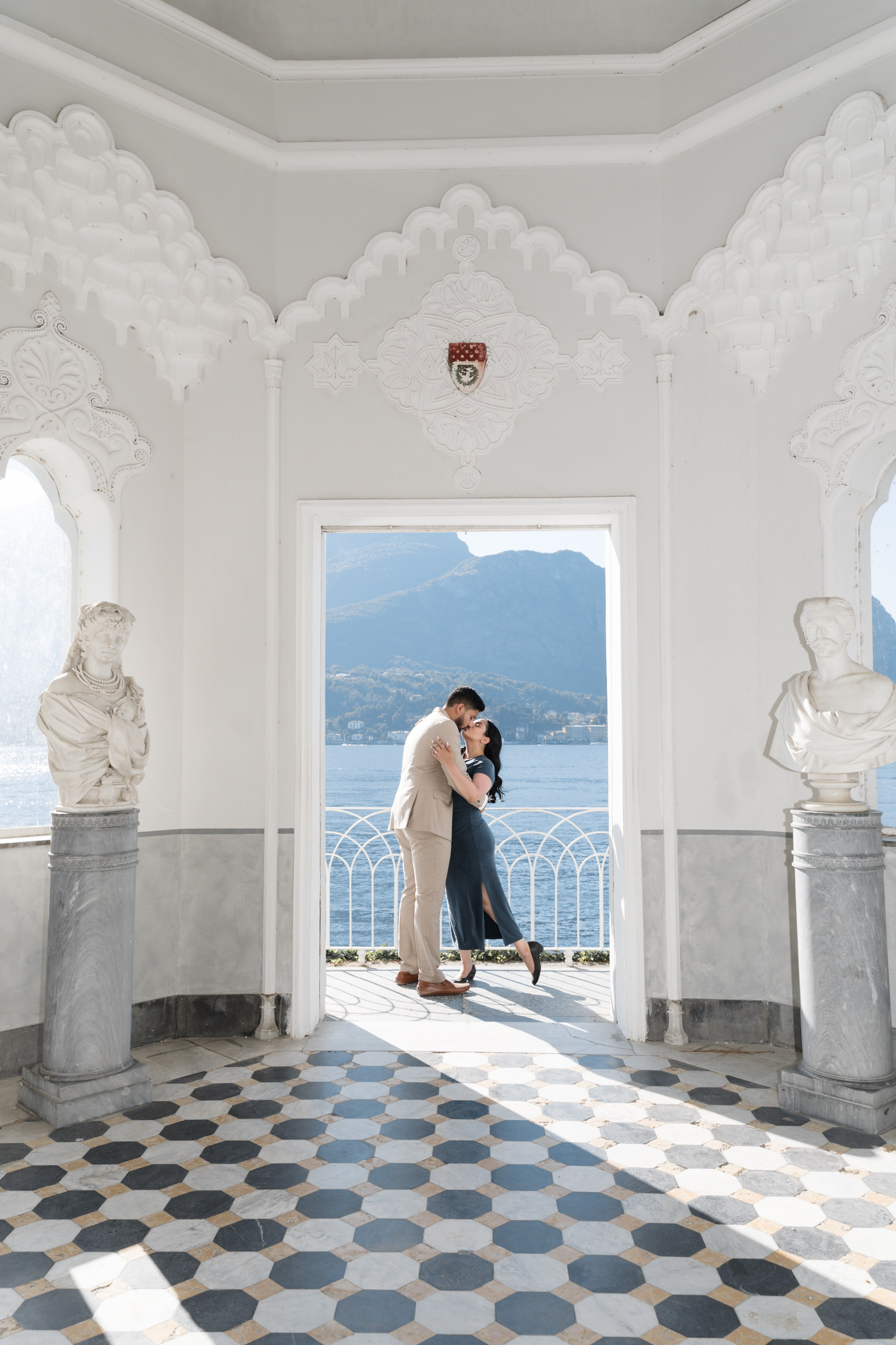Villa Melzi Secret Proposal. Lake Como Proposal Photographer | Surprise Proposals & Engagements