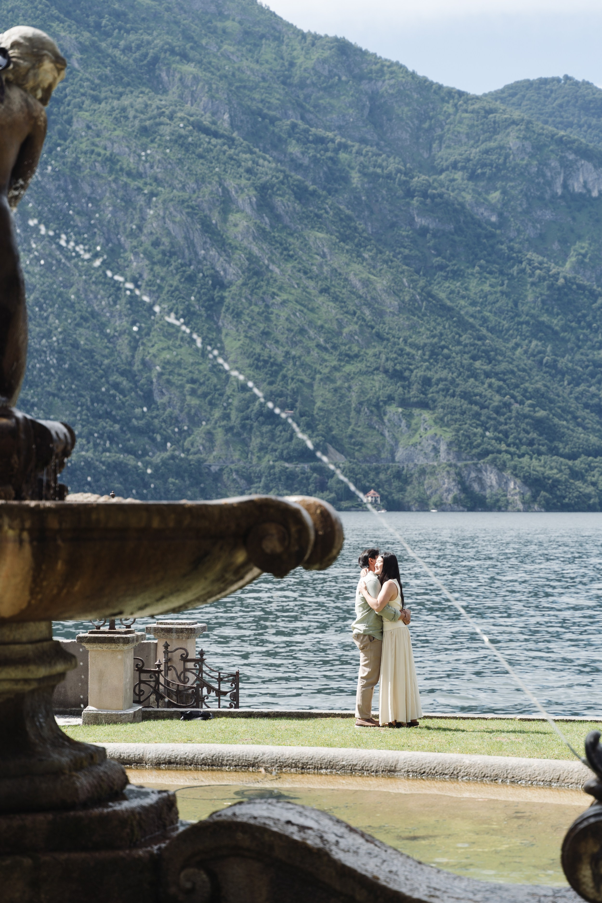 Tremezzo Sunrise Proposal. Lake Como Proposal Photographer | Surprise Proposals & Engagements