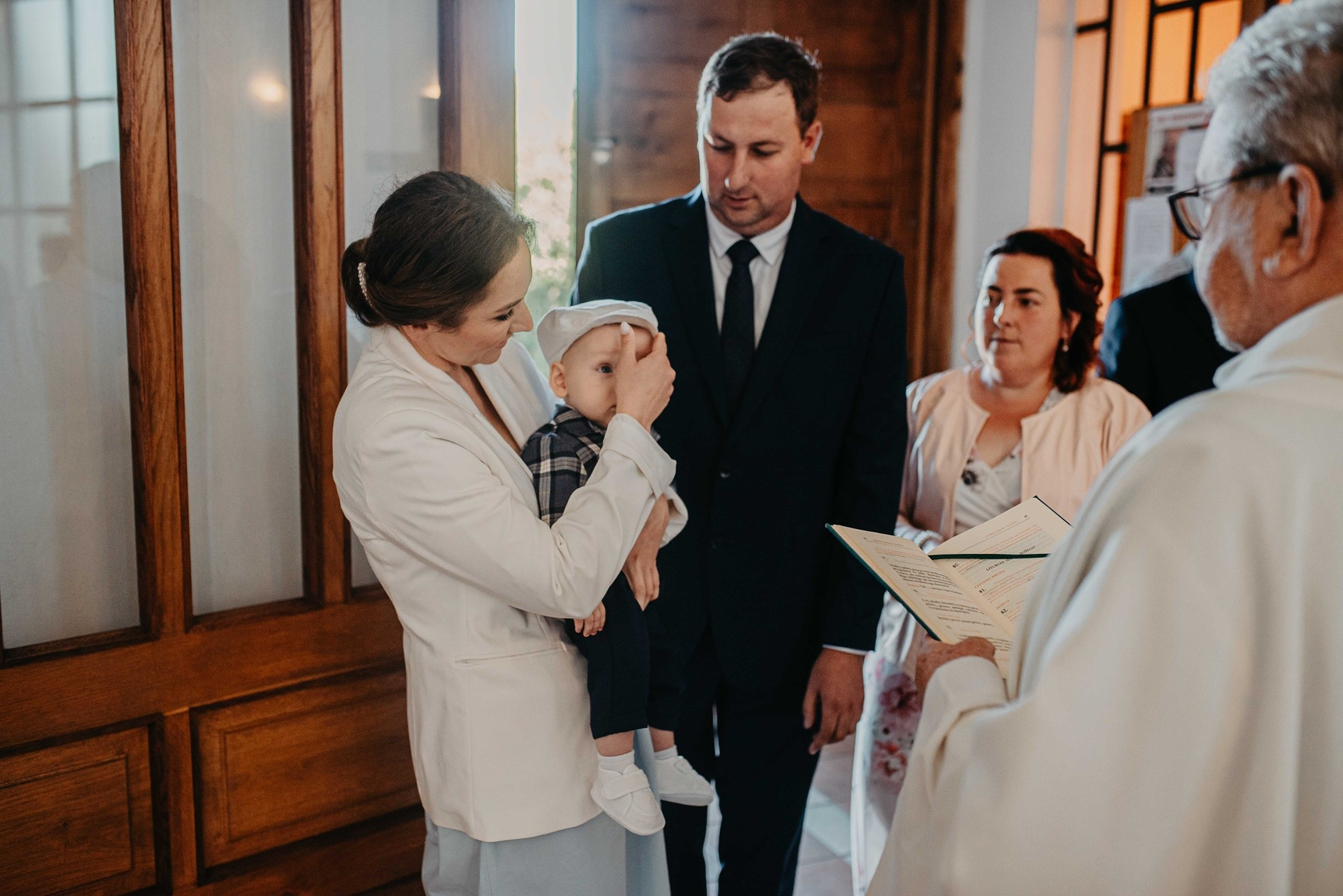 Chrzest Święty Franciszka. Dominika Strachacka Fotografia | Fotograf ślubny i rodzinny Opole Lubelskie Lublin