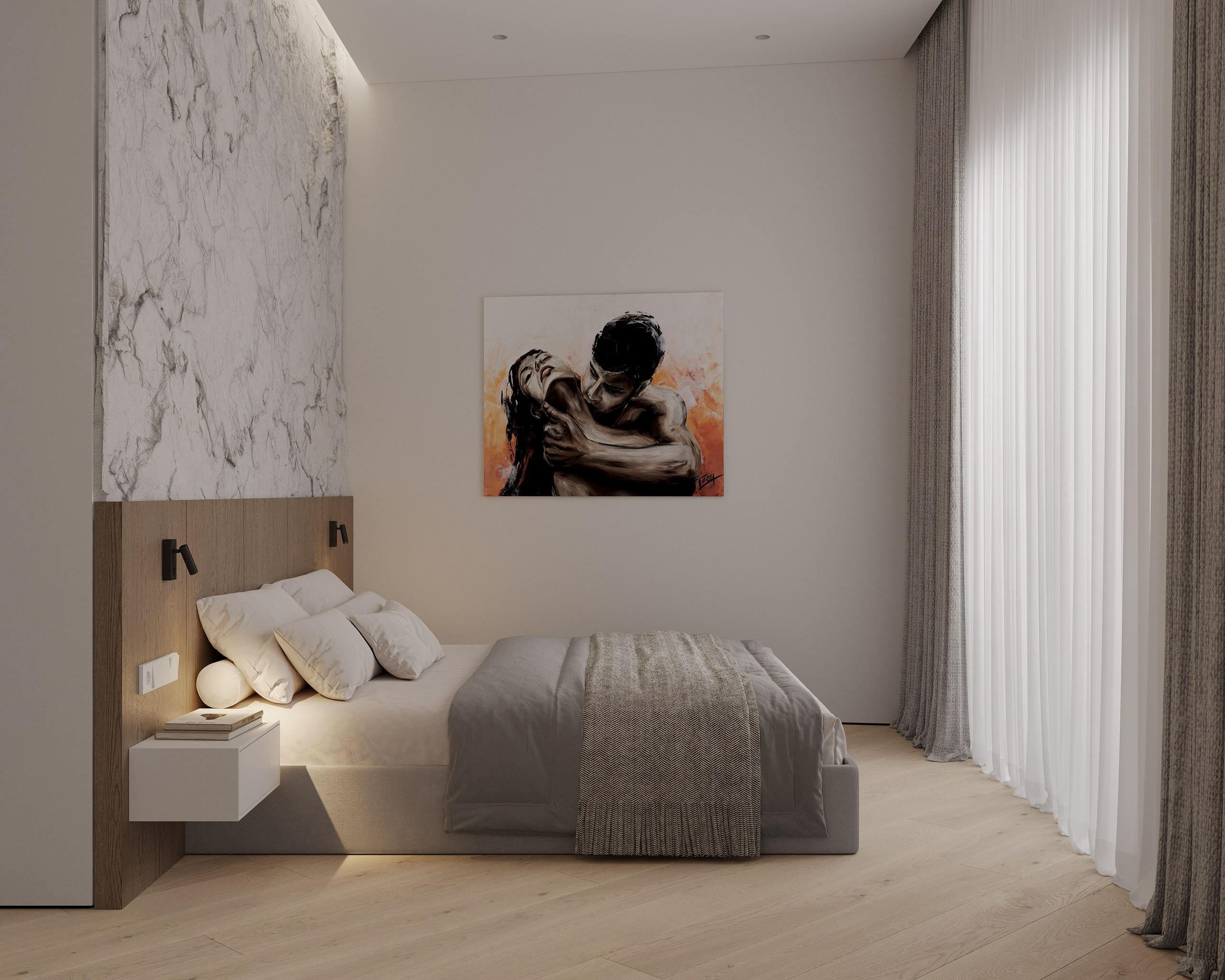 Wooden minimalizm. Simple Archs — high quality visualizations for your interior projects