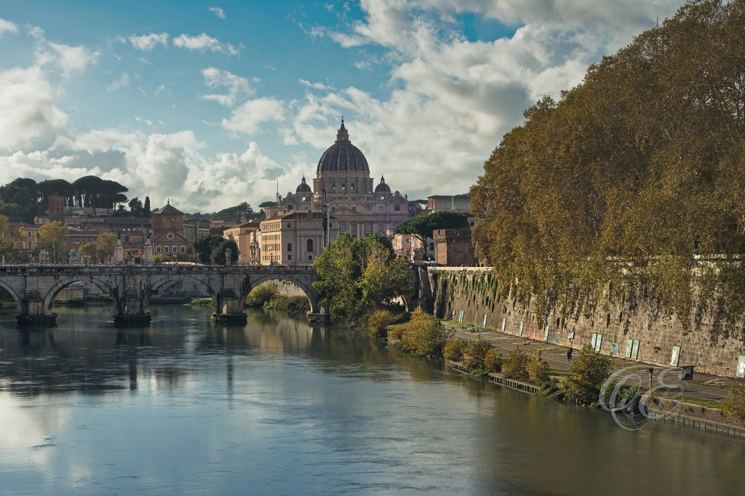Rome Italy - The Ponte Sant'Angelo - Eduardo Bartoli Fine Art Photography - The Ponte Sant’Angelo in Rome, Italy – fine art photography by Eduardo Bartoli.