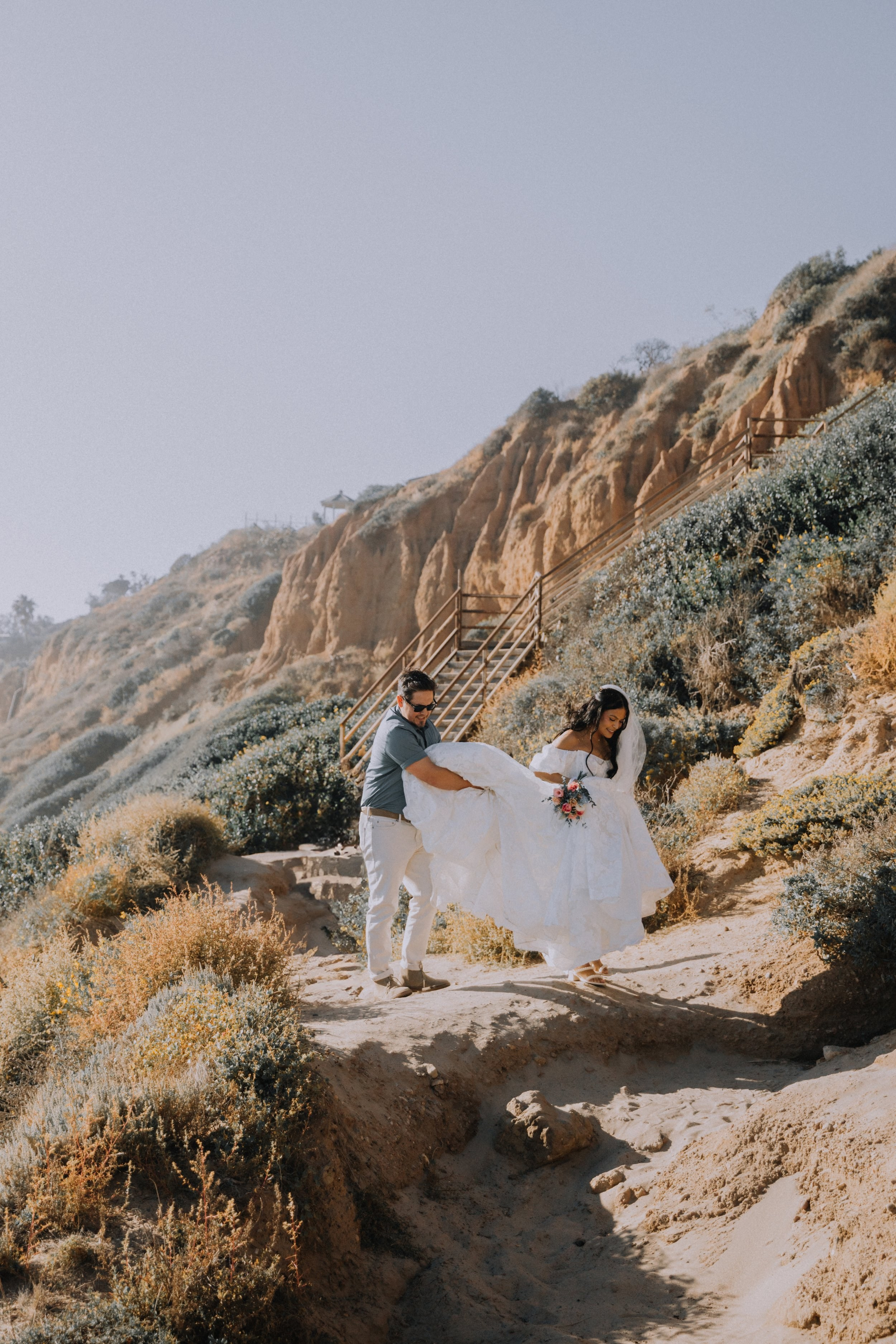 Wedding Ceremony at El Matador Beach, Malibu | Taya Frank. Southern California Family and Couple Photographer