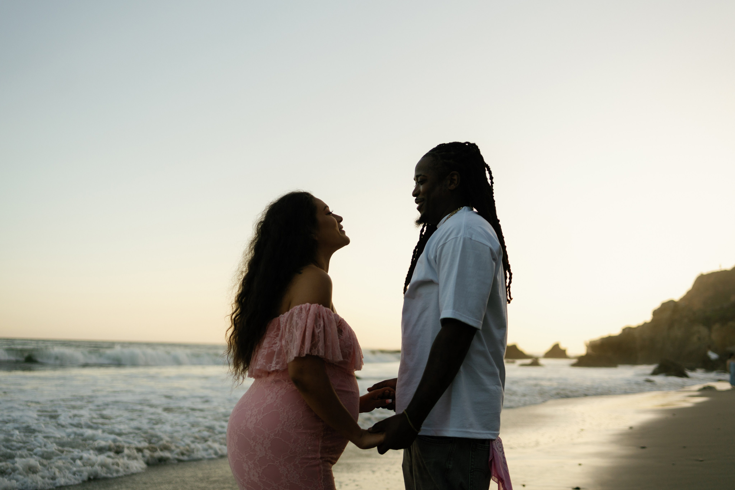 El Matador Beach Maternity Session. Wedding Photography & Videography Team in California, Los Angeles, San Francisco, San Diego and Travel