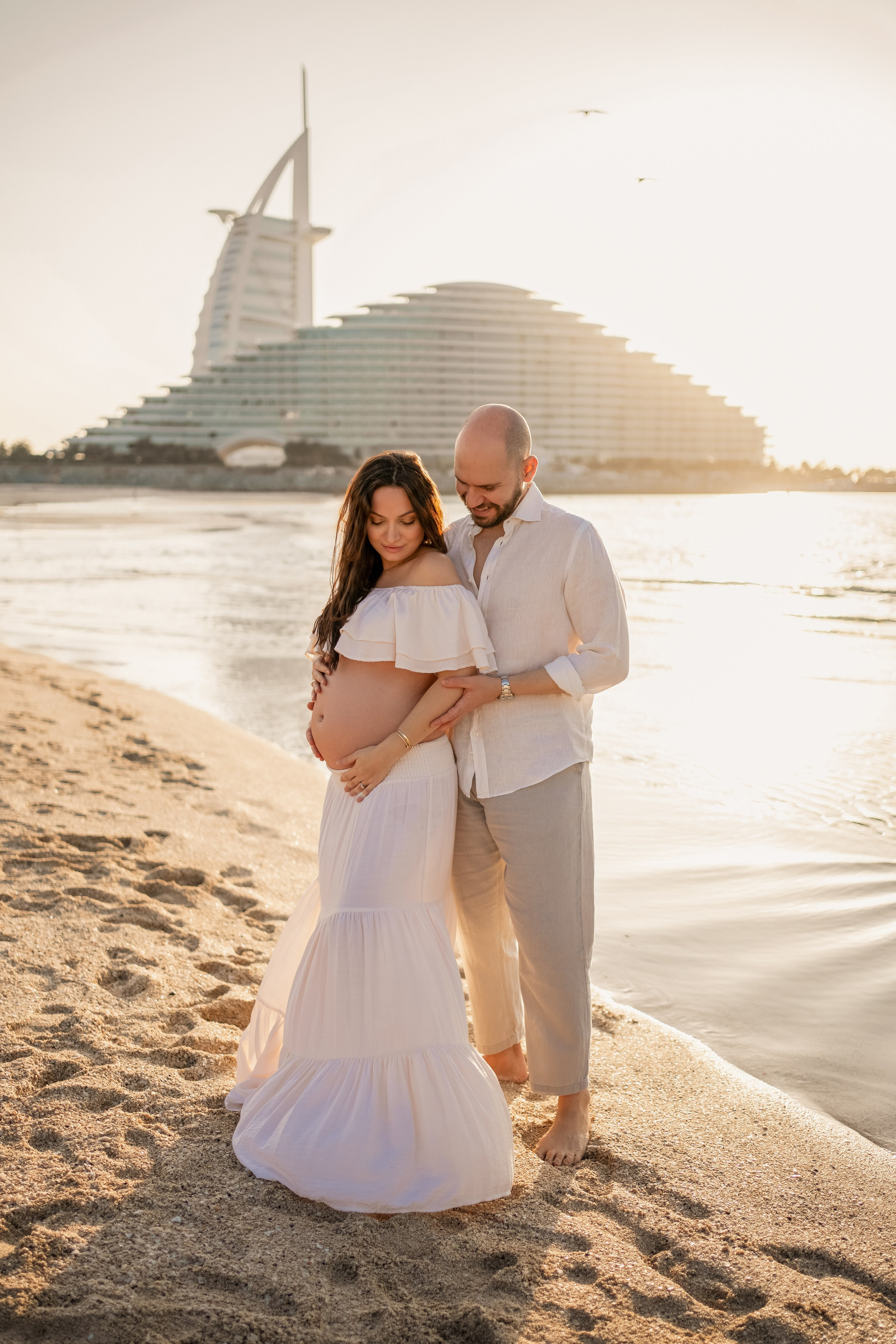 Sunset by the Burj Al Arab. Angela Iakovleva — Family Photographer in Dubai