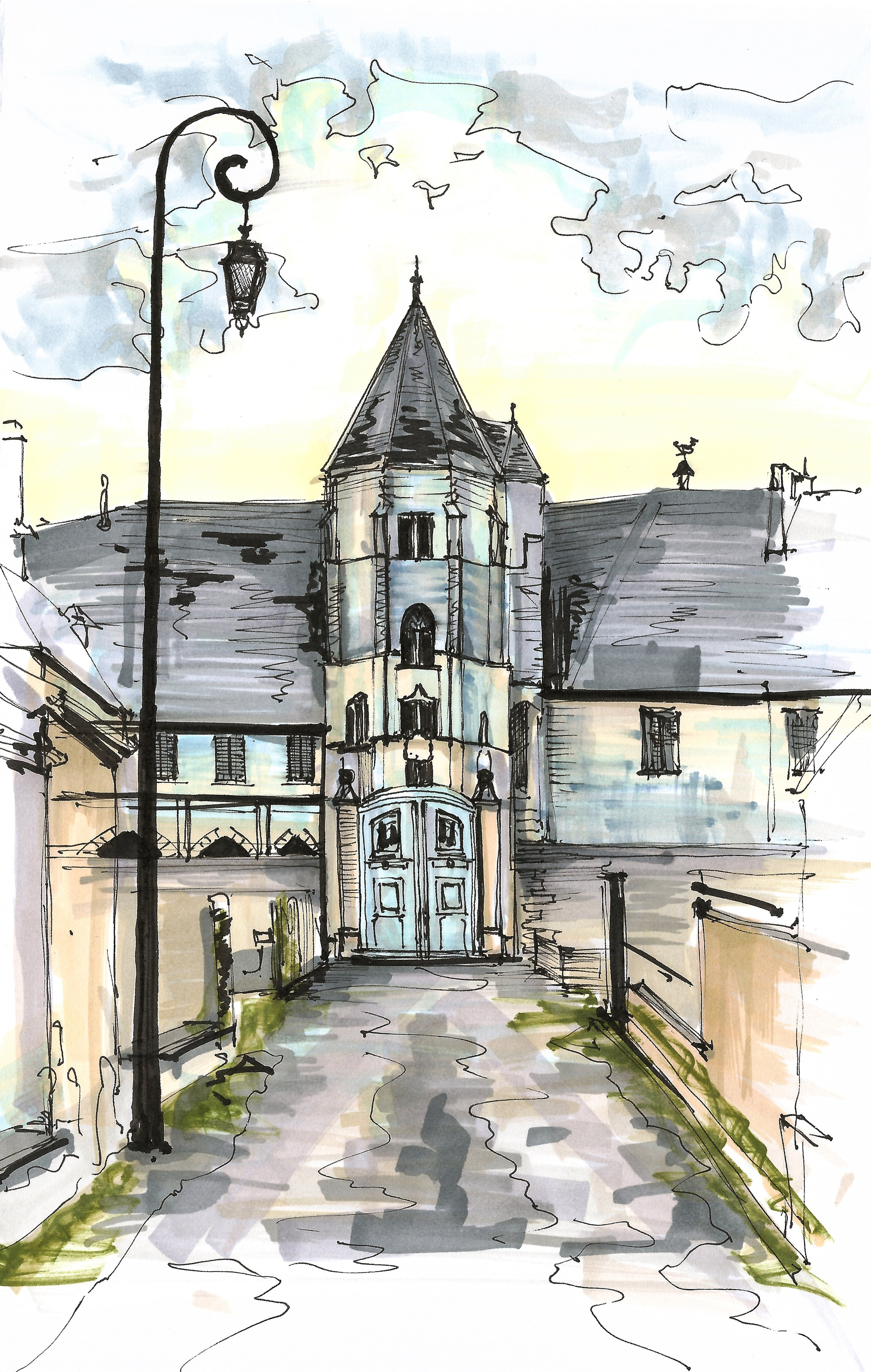 Urban views. Angelina Sorokopud. Artist in Strasbourg