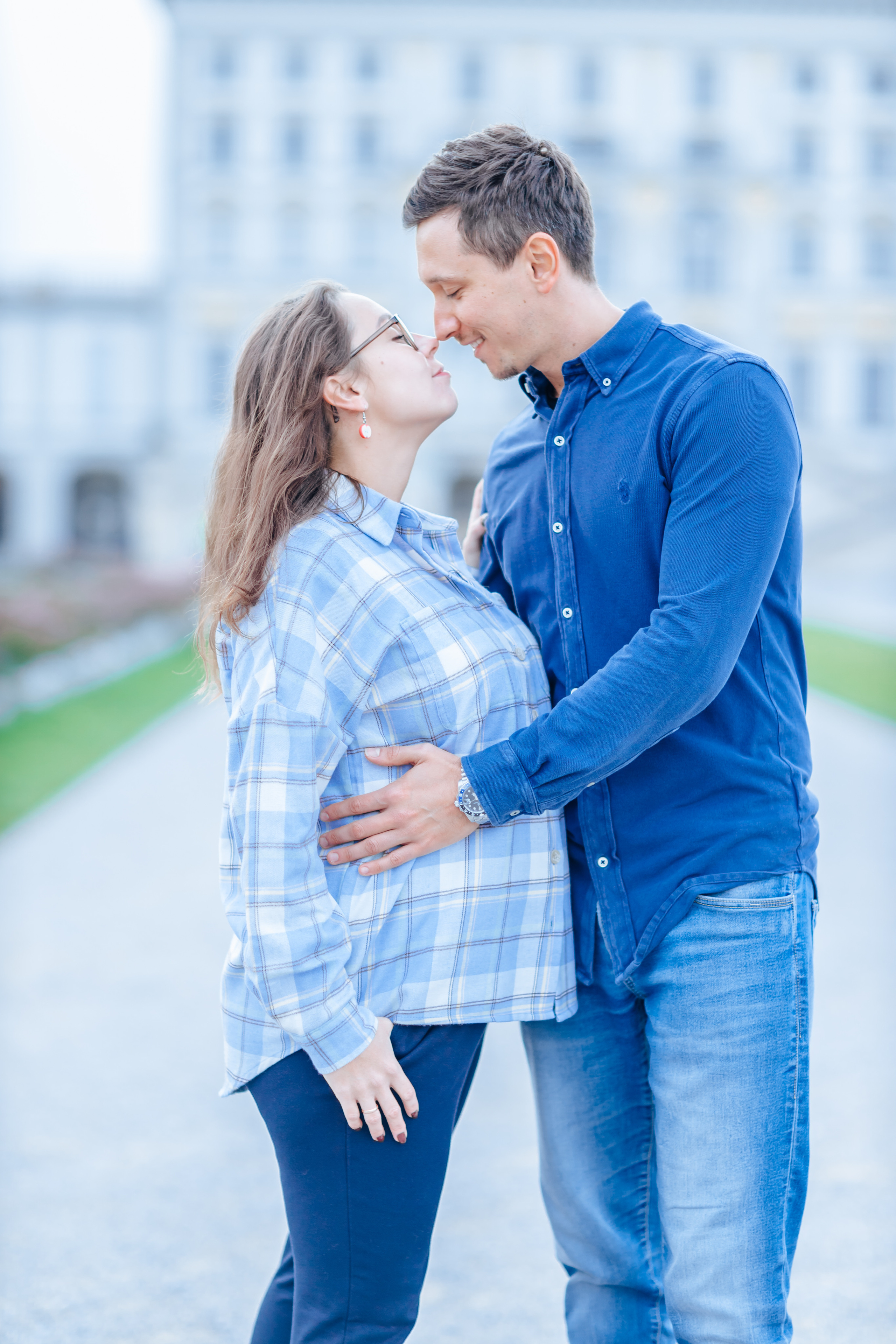 Schloss Nymphenburg Babybauch. Hochzeitsfotograf München Taufe Familienfotograf Tanja Mauke