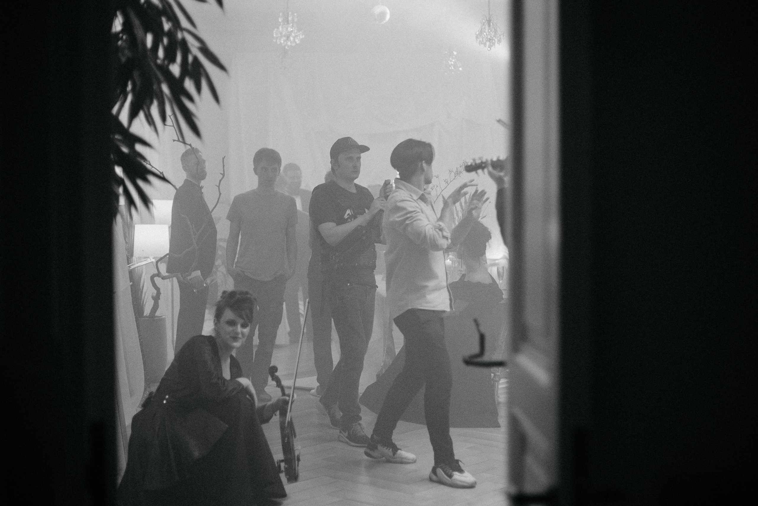 Backstage of the music video shooting. Photographer Luxembourg