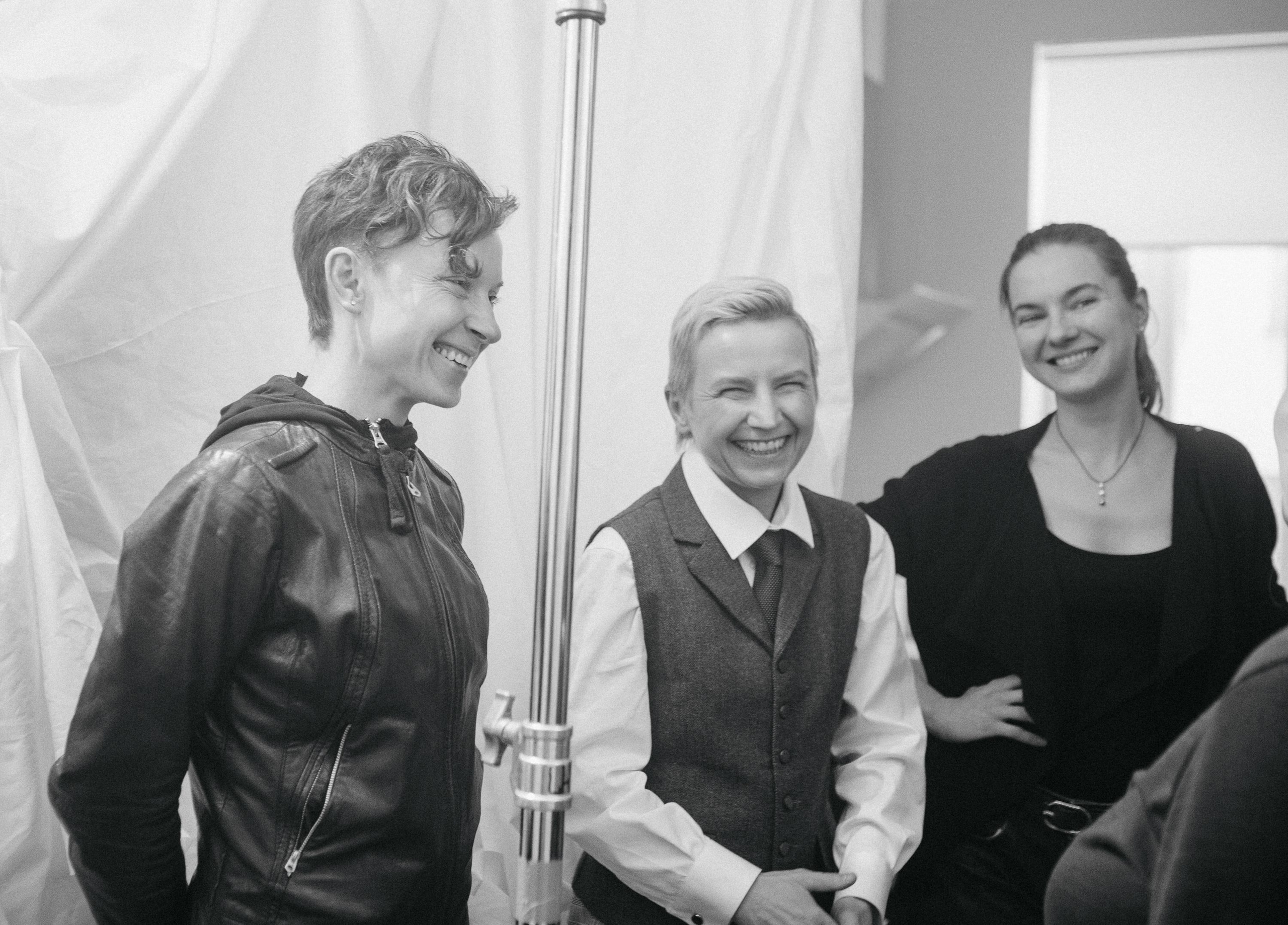 Backstage of the music video shooting. Photographer Luxembourg