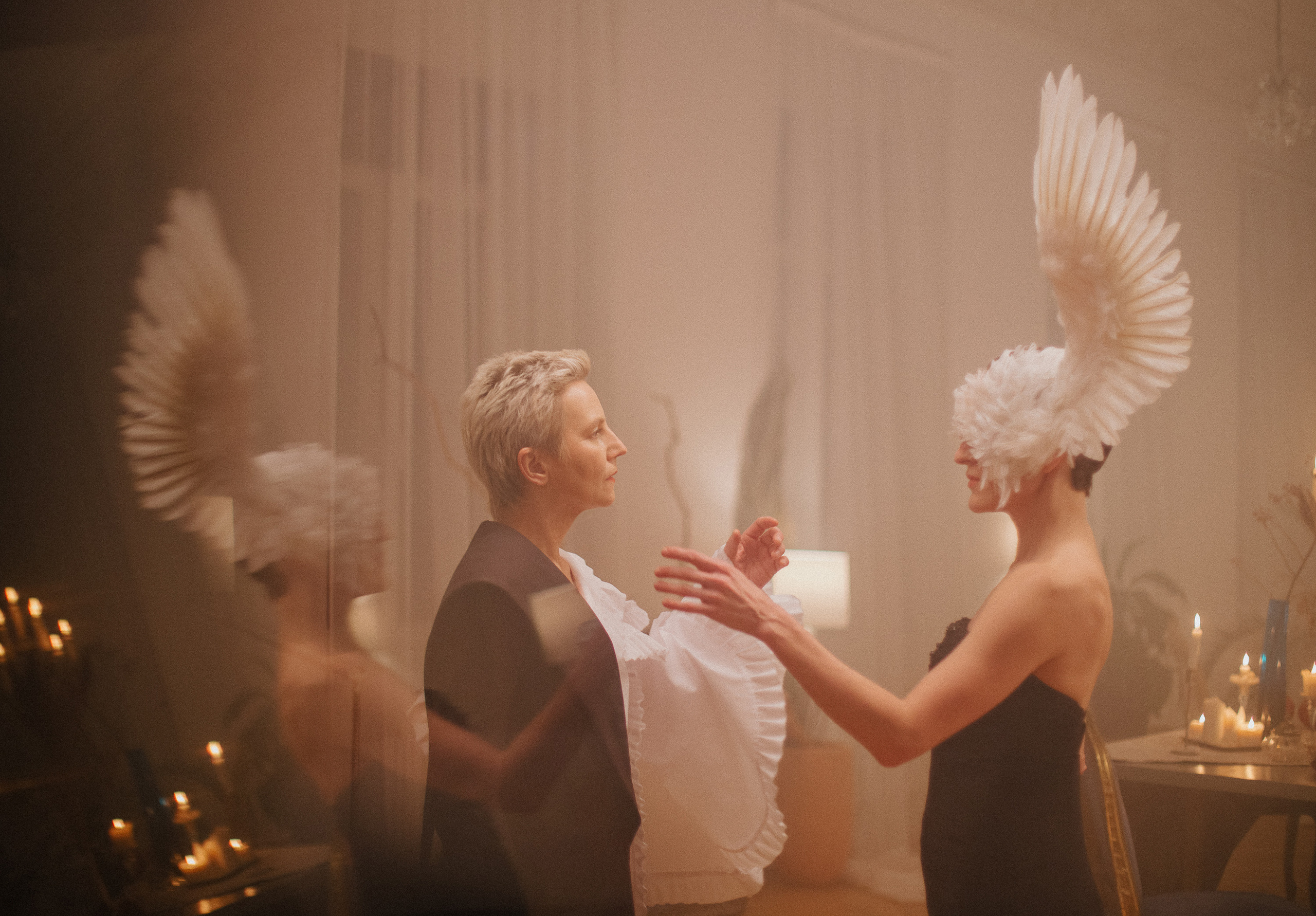 Backstage of the music video shooting. Photographer Luxembourg