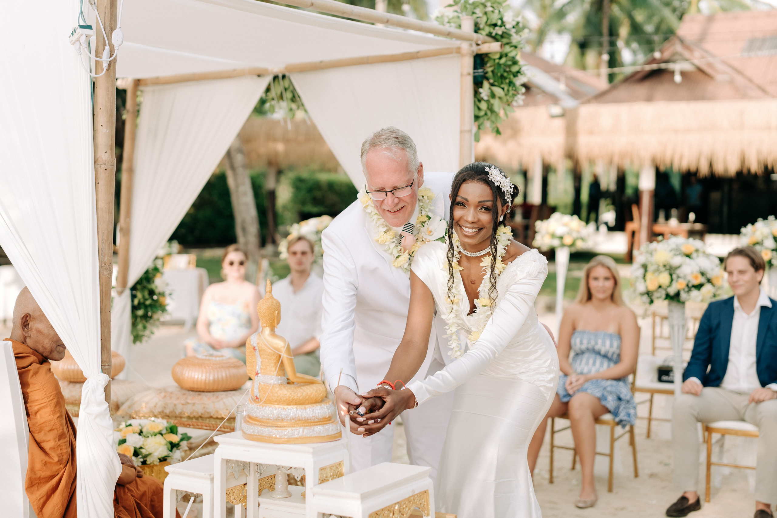 GRACE & MARTIN. Буддийская свадебная церемония на Самуи, Таиланд