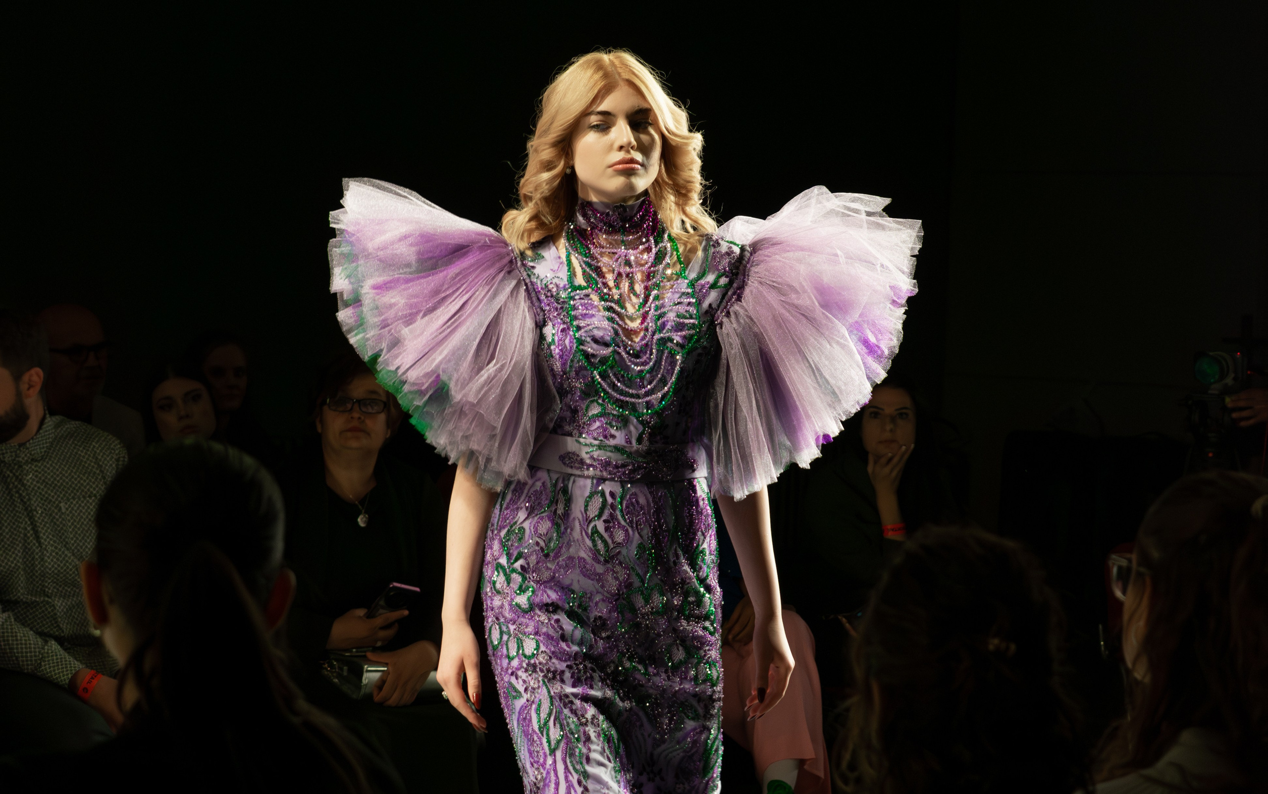 SERBIA FASHION WEEK 2025 / Woven Destinies” collection Designer: Katrina Ivanyushkina. Victoria Fedoseenko. Photographer from Serbia