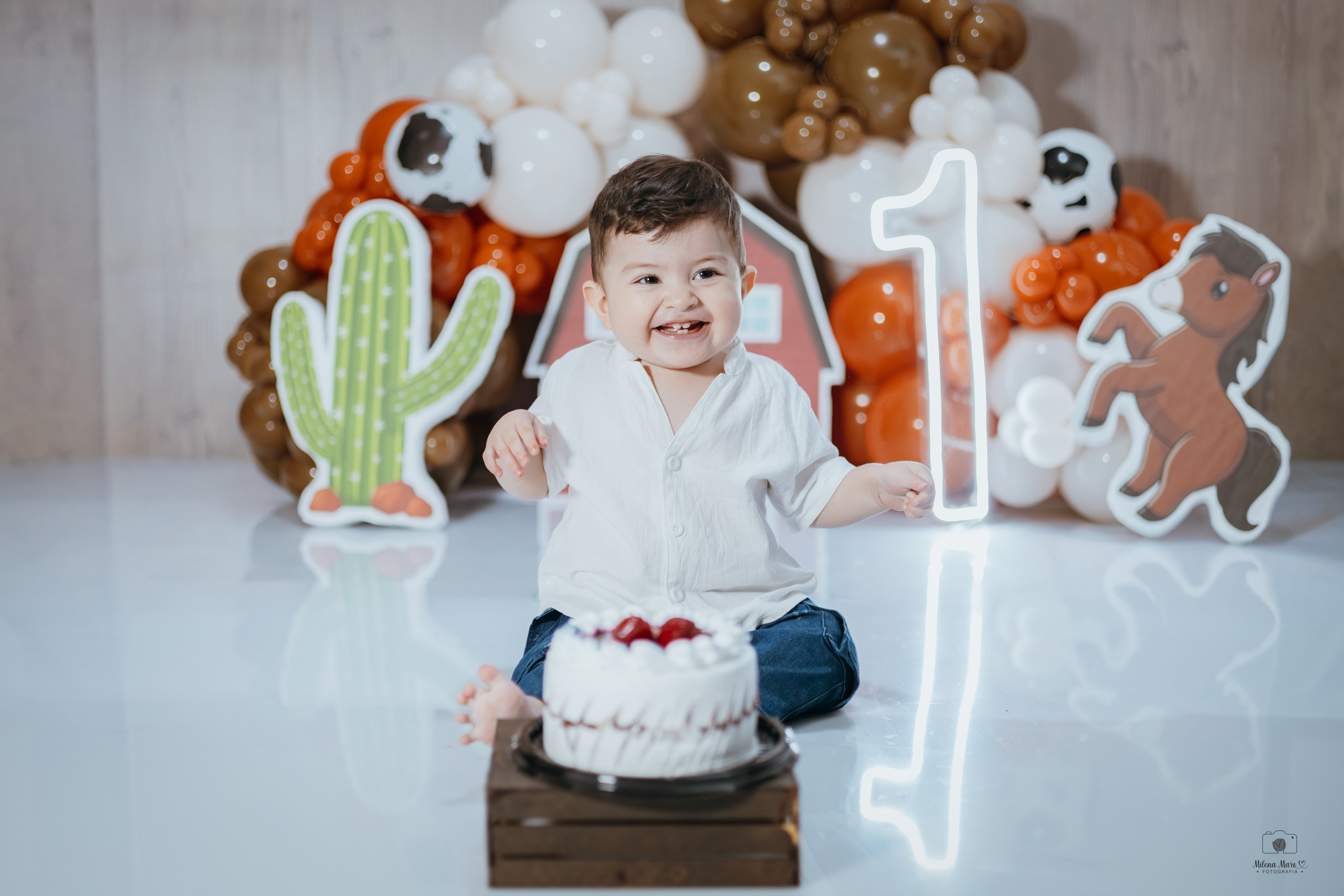 CAKE SMASH - PRIMER AÑO. Milena Maro Fotografía: estudio profesional en Acacías, Meta. Retrato familiar, infantil, maternas, eventos y empresas