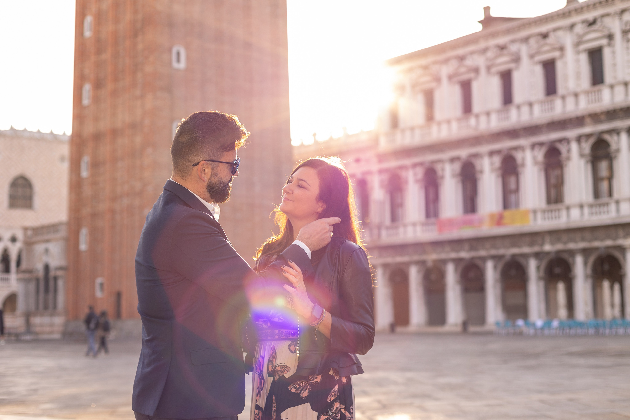 Margo and Vincenzo at dawn in Venice