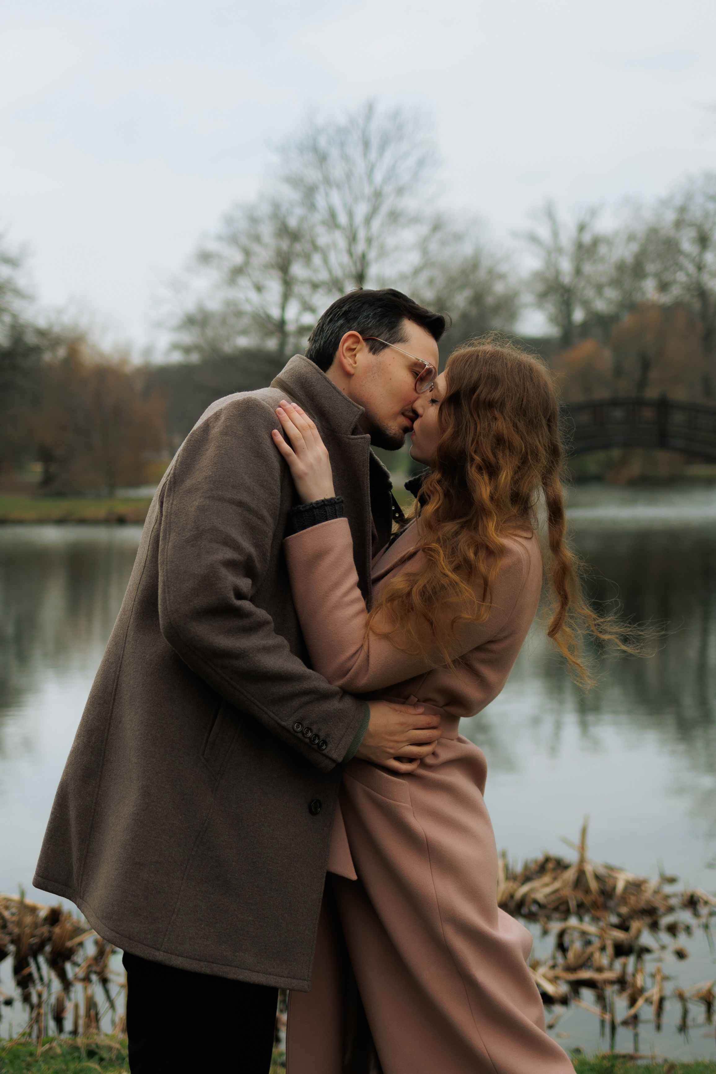 Love Story in Leipzig Park. Emotional&Cinematic Couple Photoshoot by Kristina Kozheltsova. Kristina Kozheltsova- Soulful Portrait&Lifestyle&Love Story Photographer in Leipzig, Germany